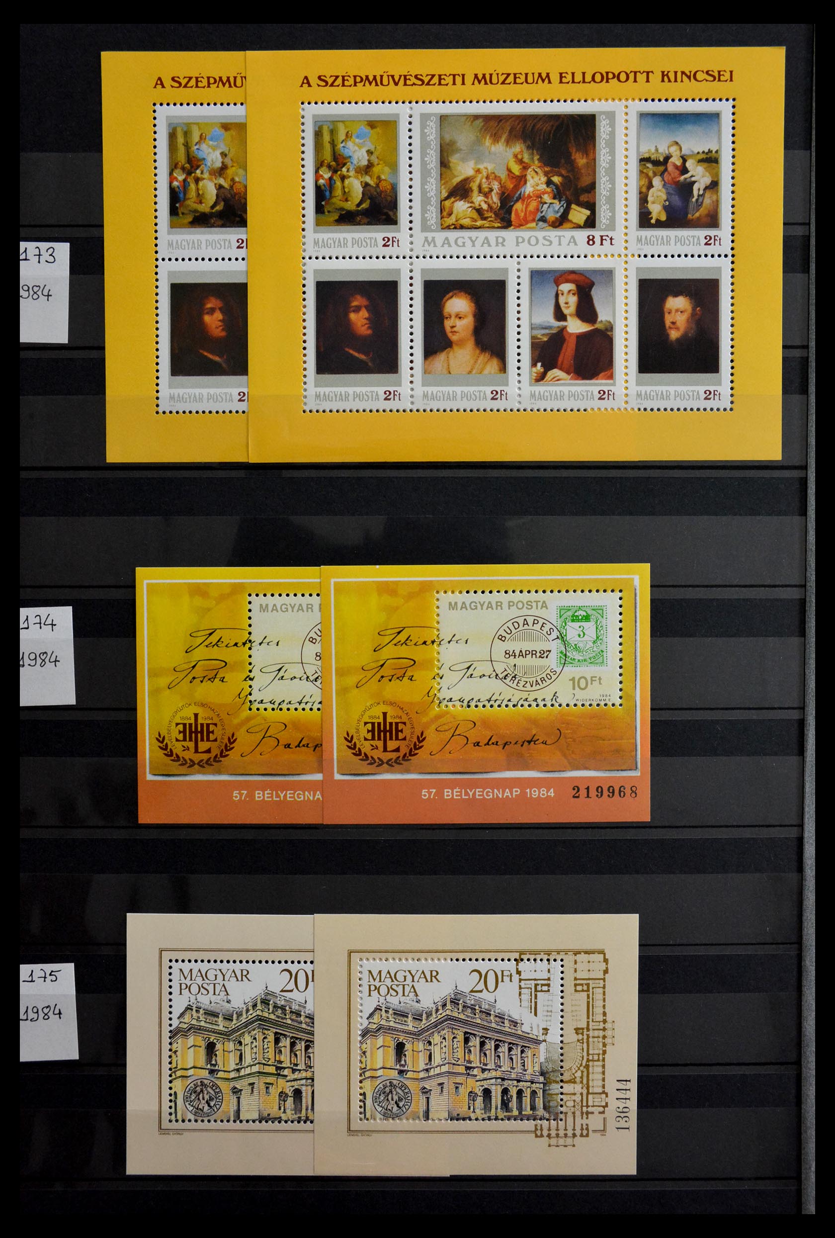 29283 079 - 29283 Hungary souvenir sheets 1938-1984.
