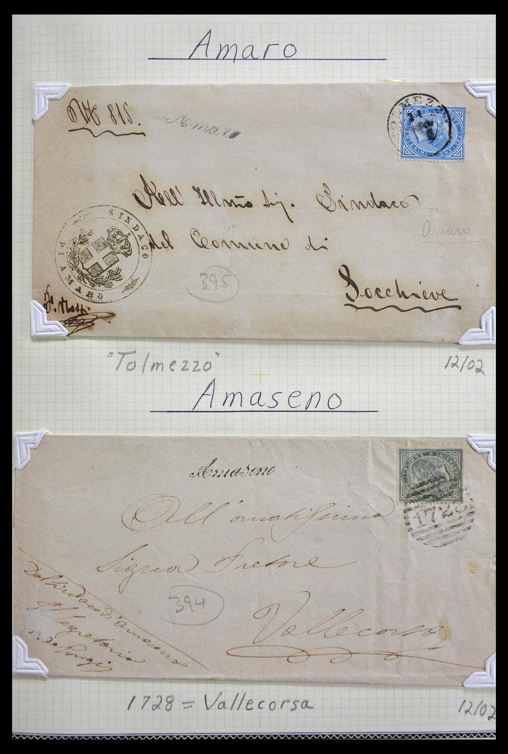 29293 009 - 29293 Italy cancellation collection 1870-1949.