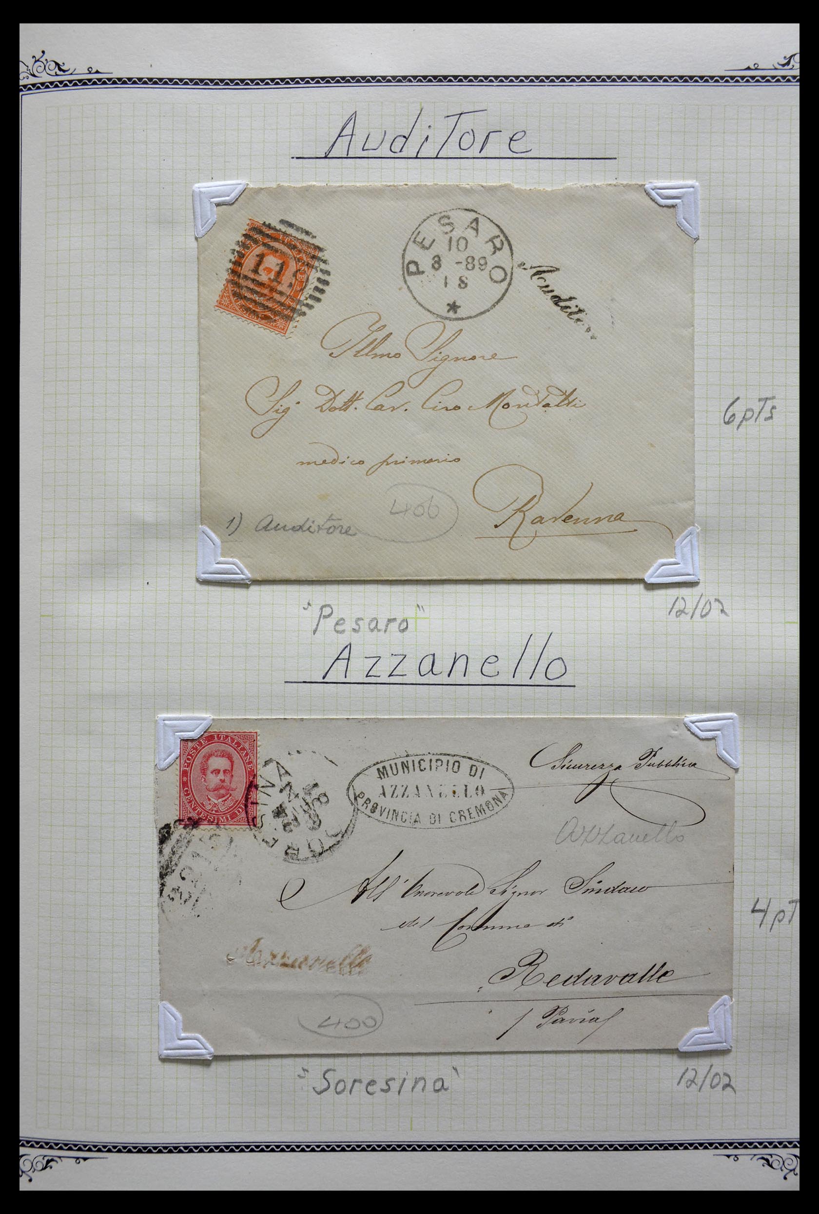 29293 014 - 29293 Italy cancellation collection 1870-1949.