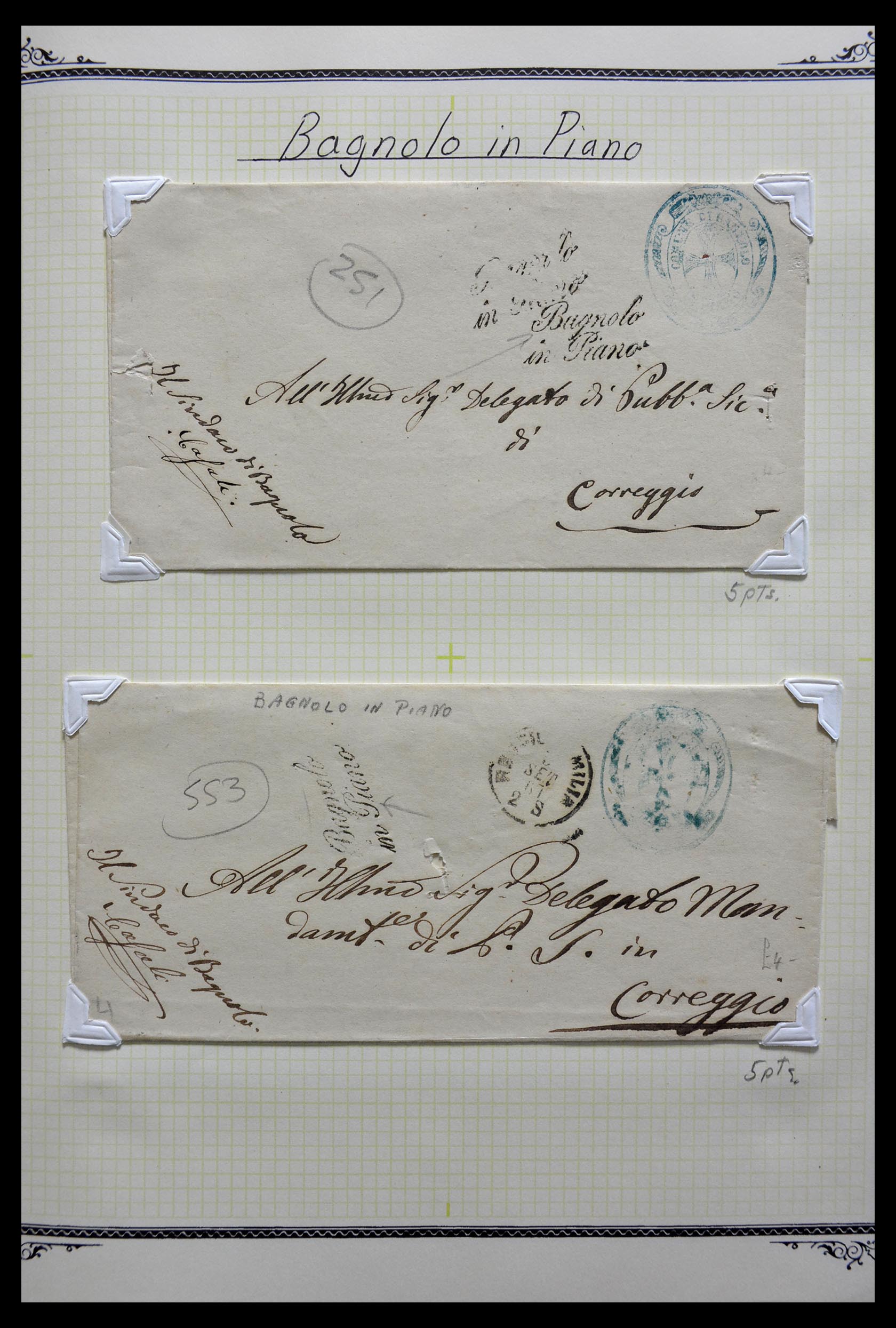29293 016 - 29293 Italy cancellation collection 1870-1949.
