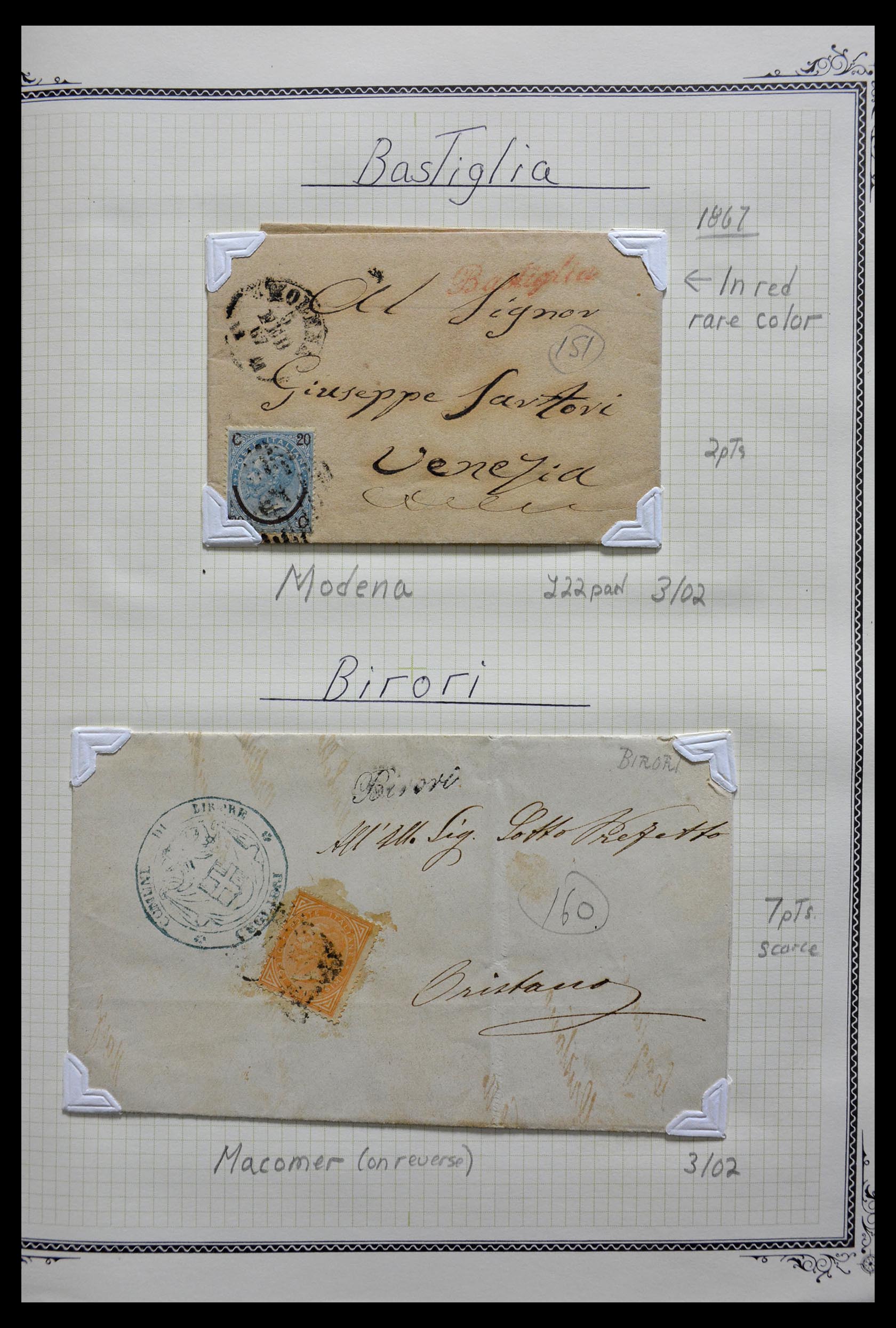 29293 021 - 29293 Italy cancellation collection 1870-1949.