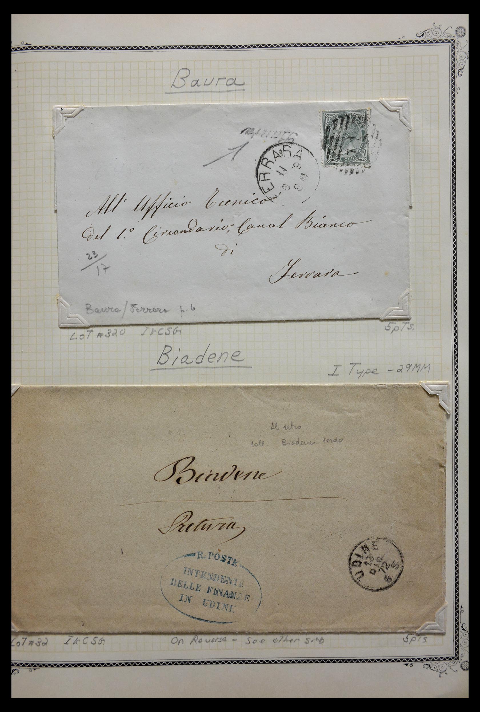 29293 022 - 29293 Italy cancellation collection 1870-1949.