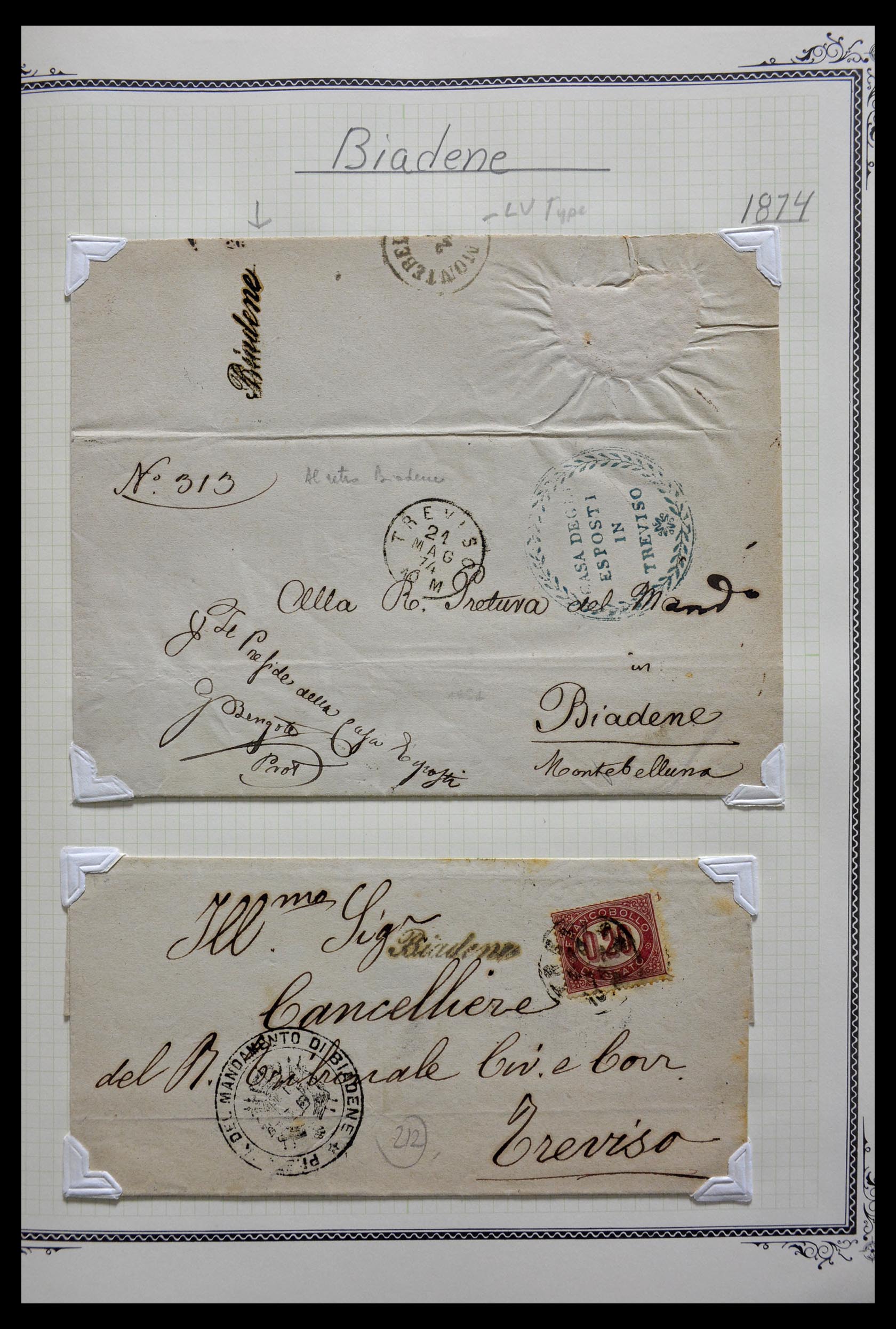 29293 023 - 29293 Italy cancellation collection 1870-1949.