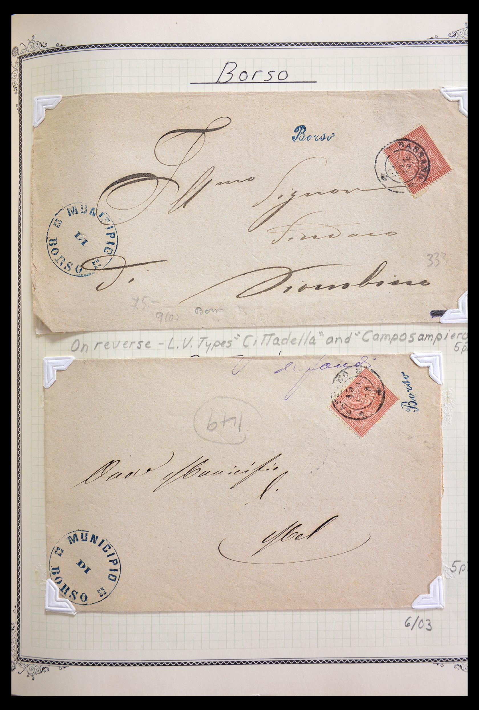 29293 030 - 29293 Italy cancellation collection 1870-1949.