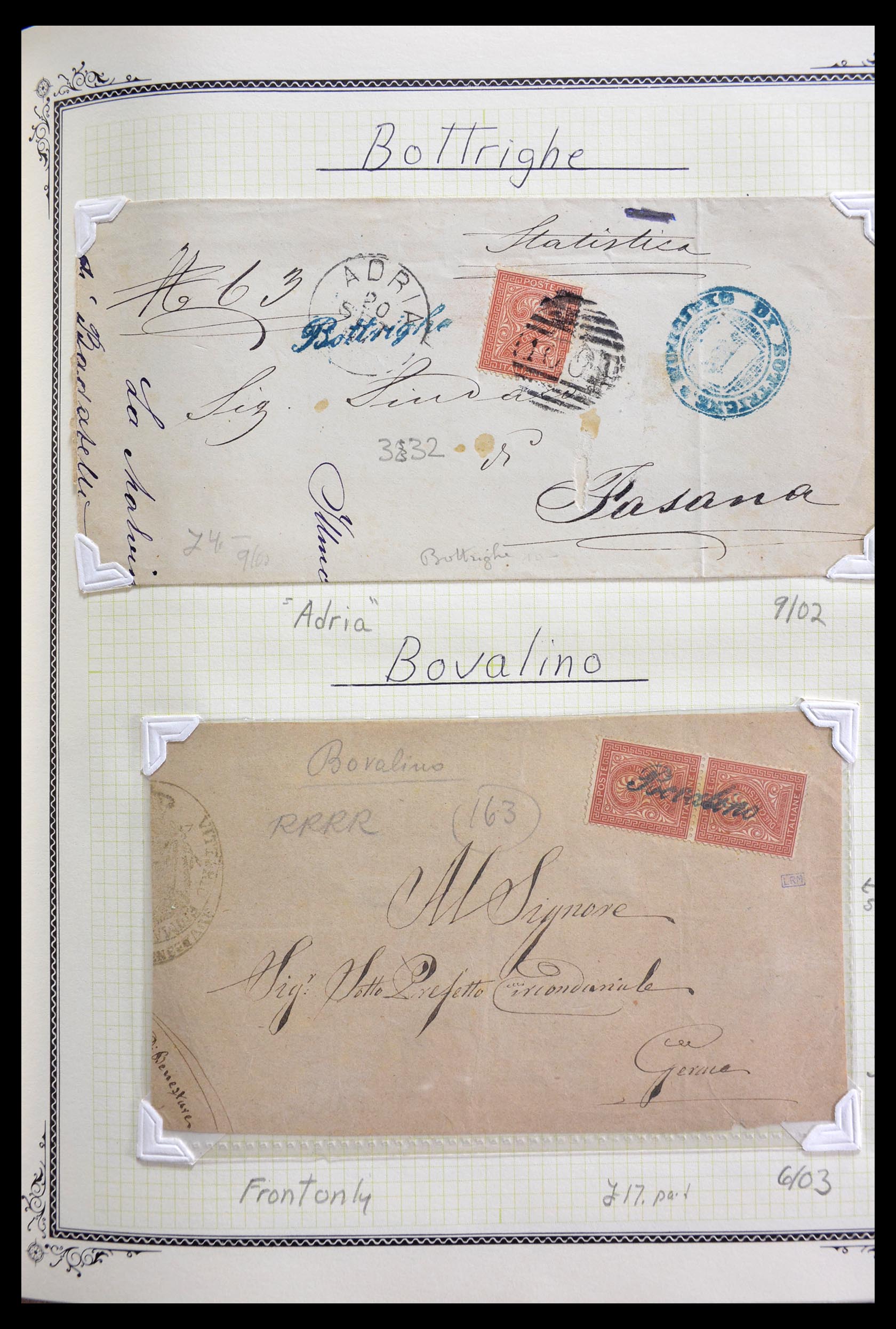 29293 032 - 29293 Italy cancellation collection 1870-1949.