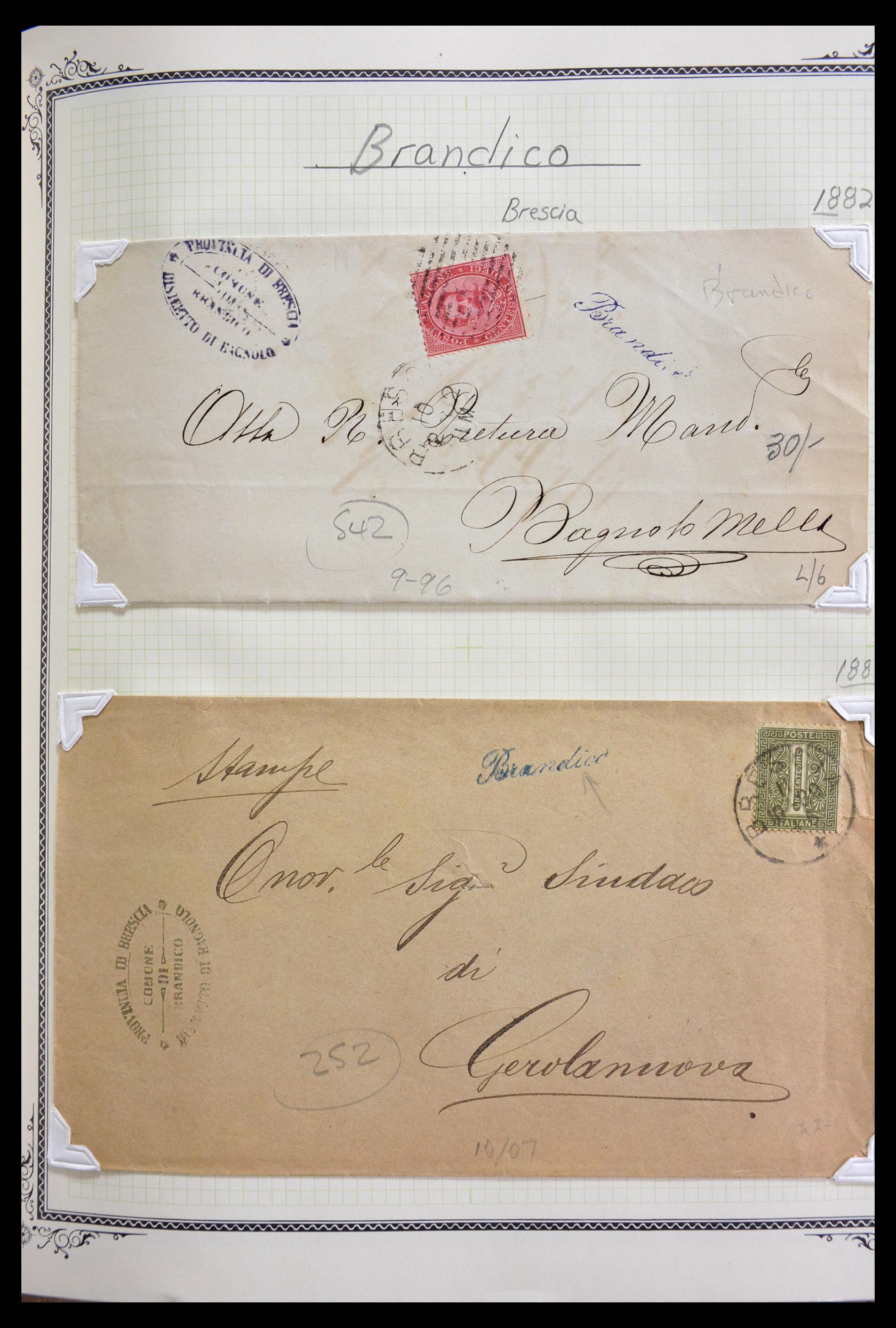 29293 033 - 29293 Italy cancellation collection 1870-1949.