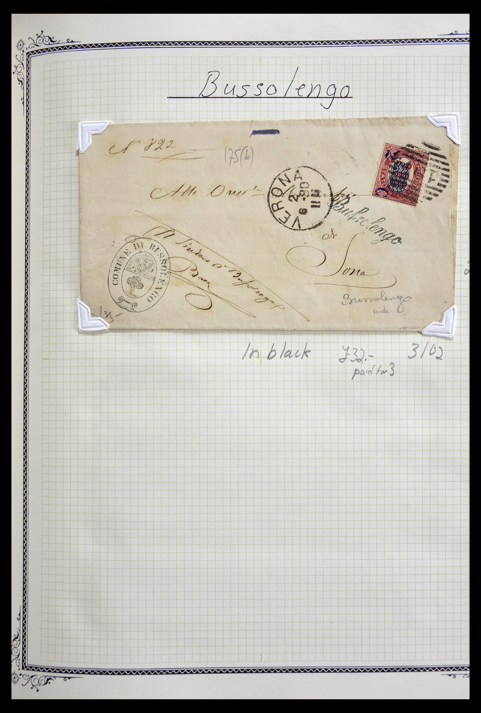 29293 037 - 29293 Italy cancellation collection 1870-1949.