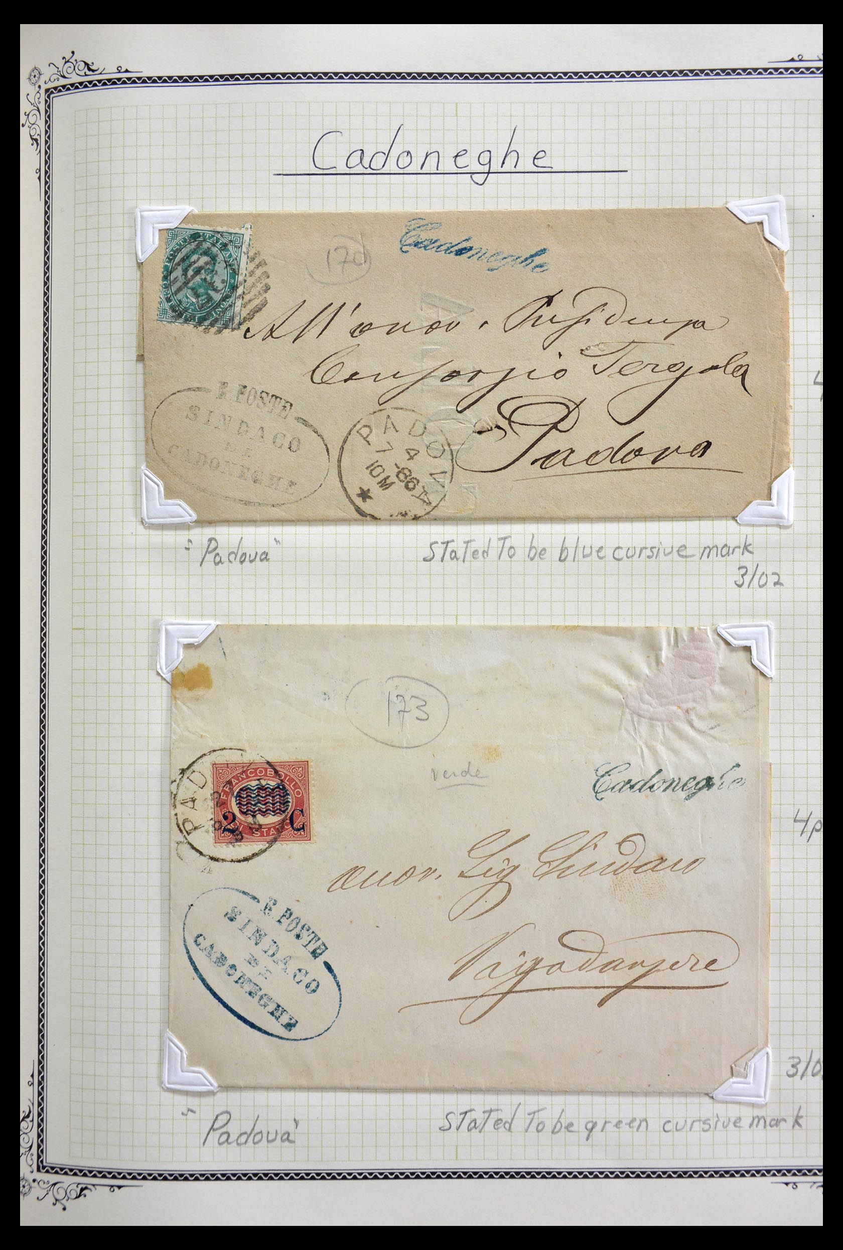 29293 038 - 29293 Italy cancellation collection 1870-1949.