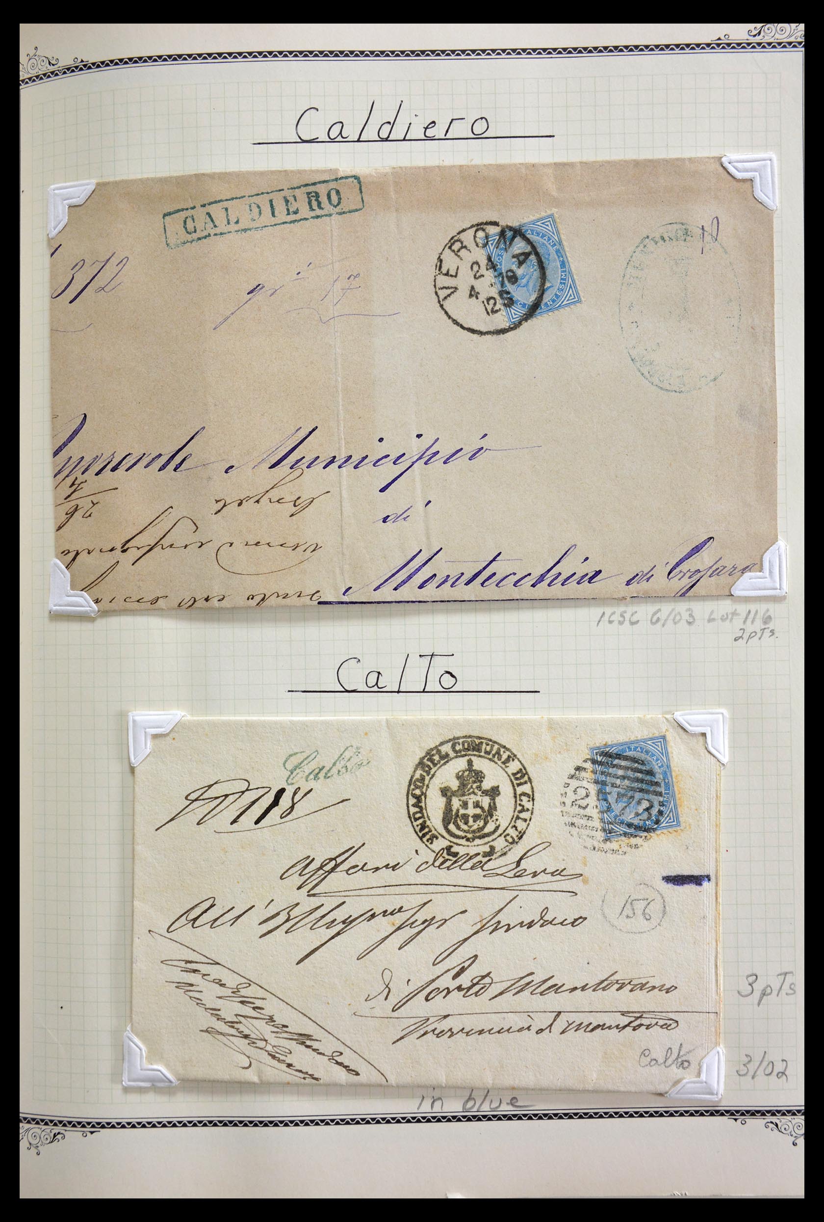 29293 041 - 29293 Italy cancellation collection 1870-1949.