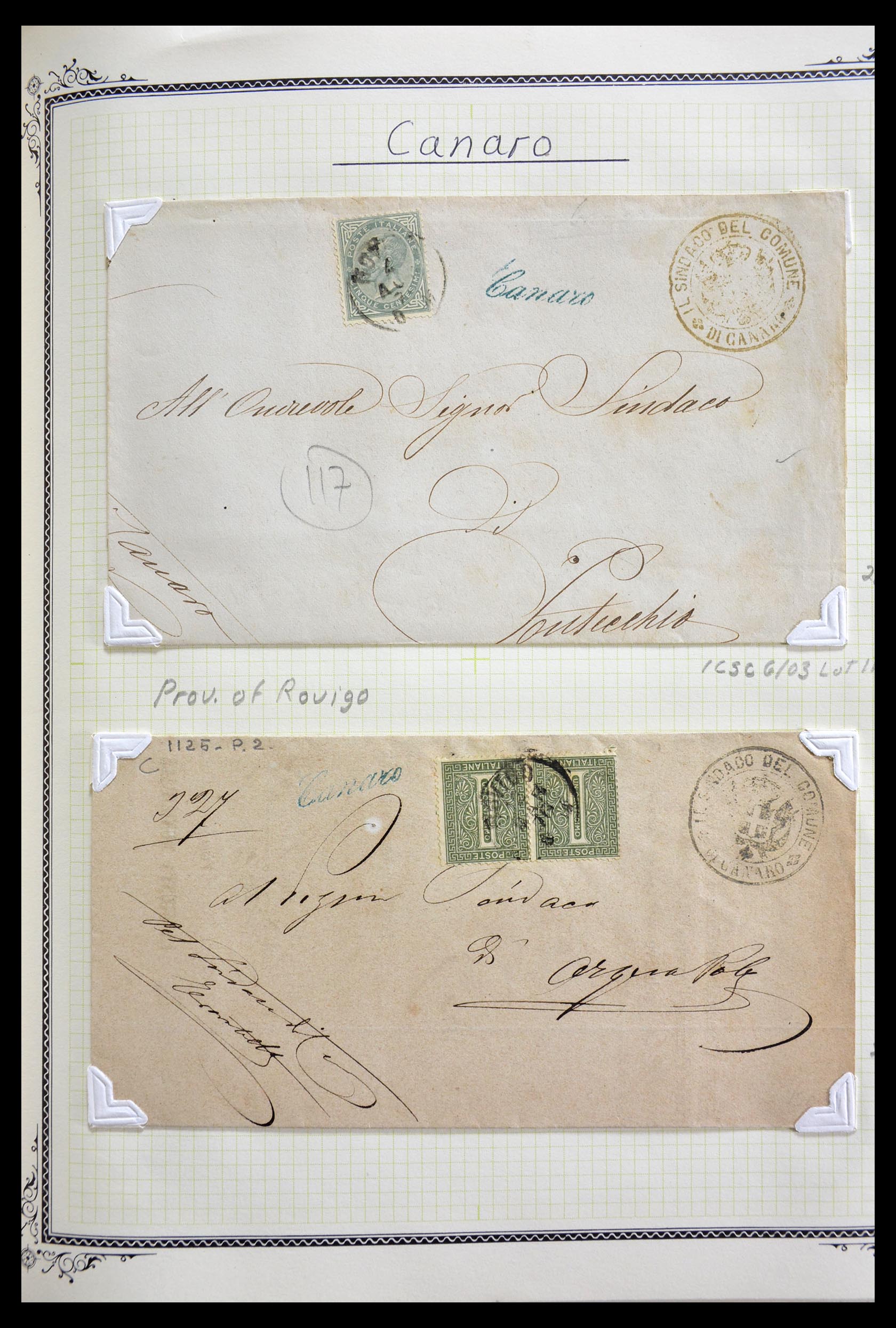 29293 044 - 29293 Italy cancellation collection 1870-1949.