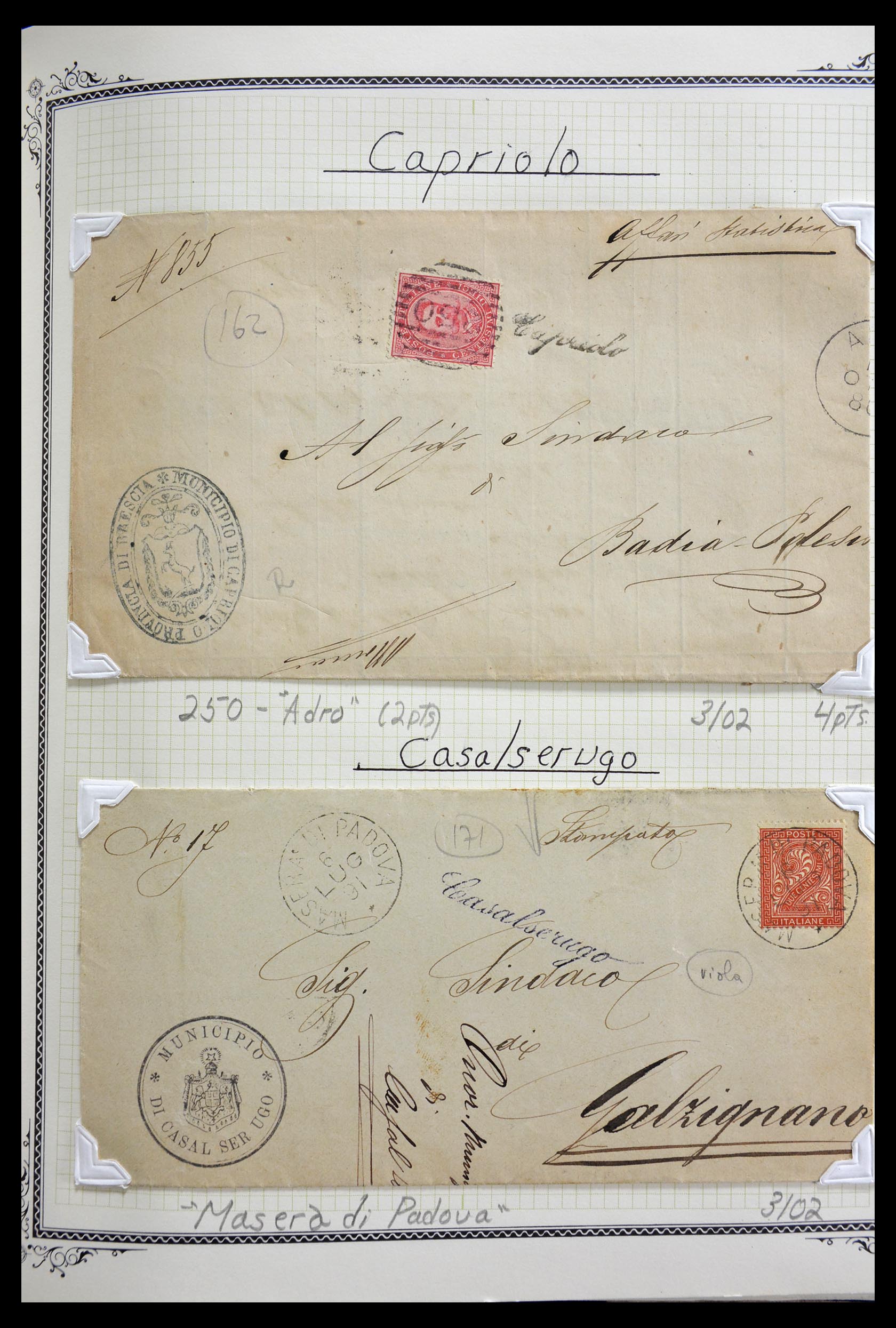 29293 048 - 29293 Italy cancellation collection 1870-1949.