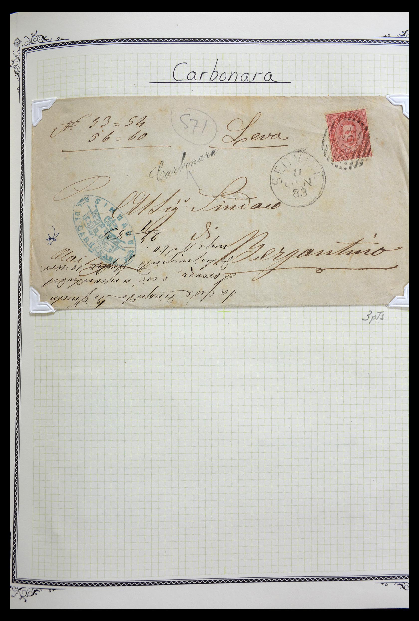 29293 049 - 29293 Italy cancellation collection 1870-1949.