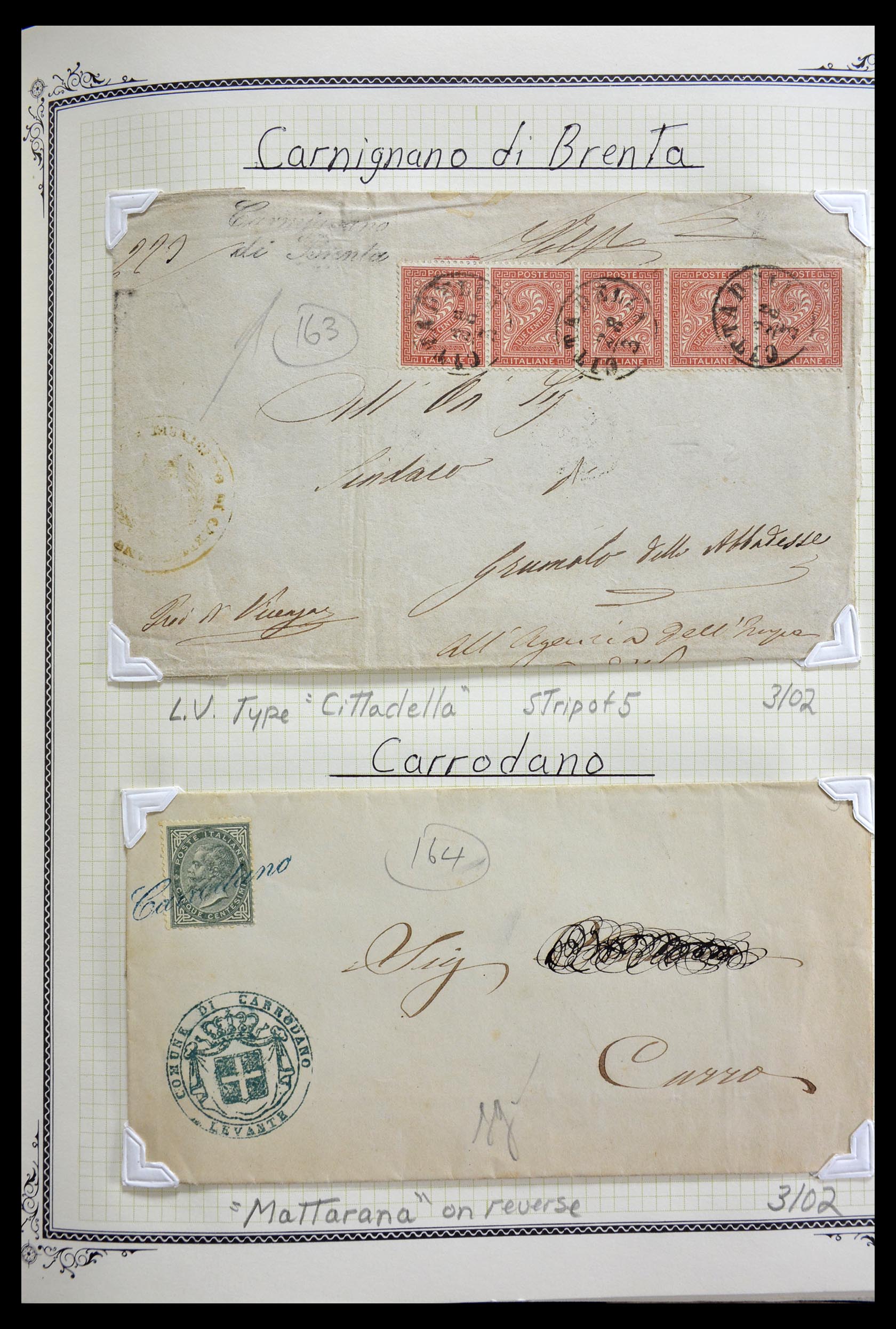 29293 050 - 29293 Italy cancellation collection 1870-1949.