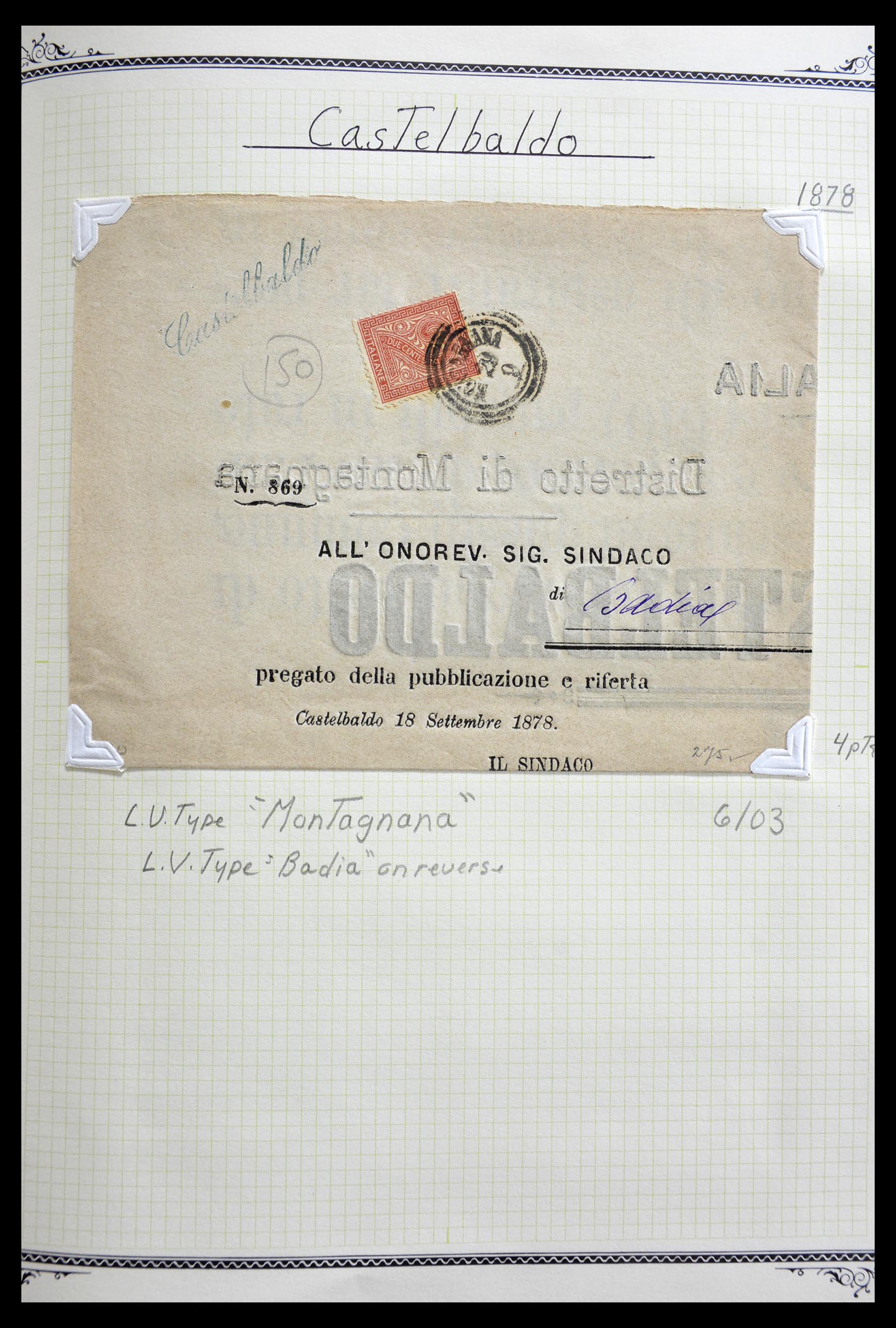 29293 055 - 29293 Italië stempelverzameling 1870-1949.