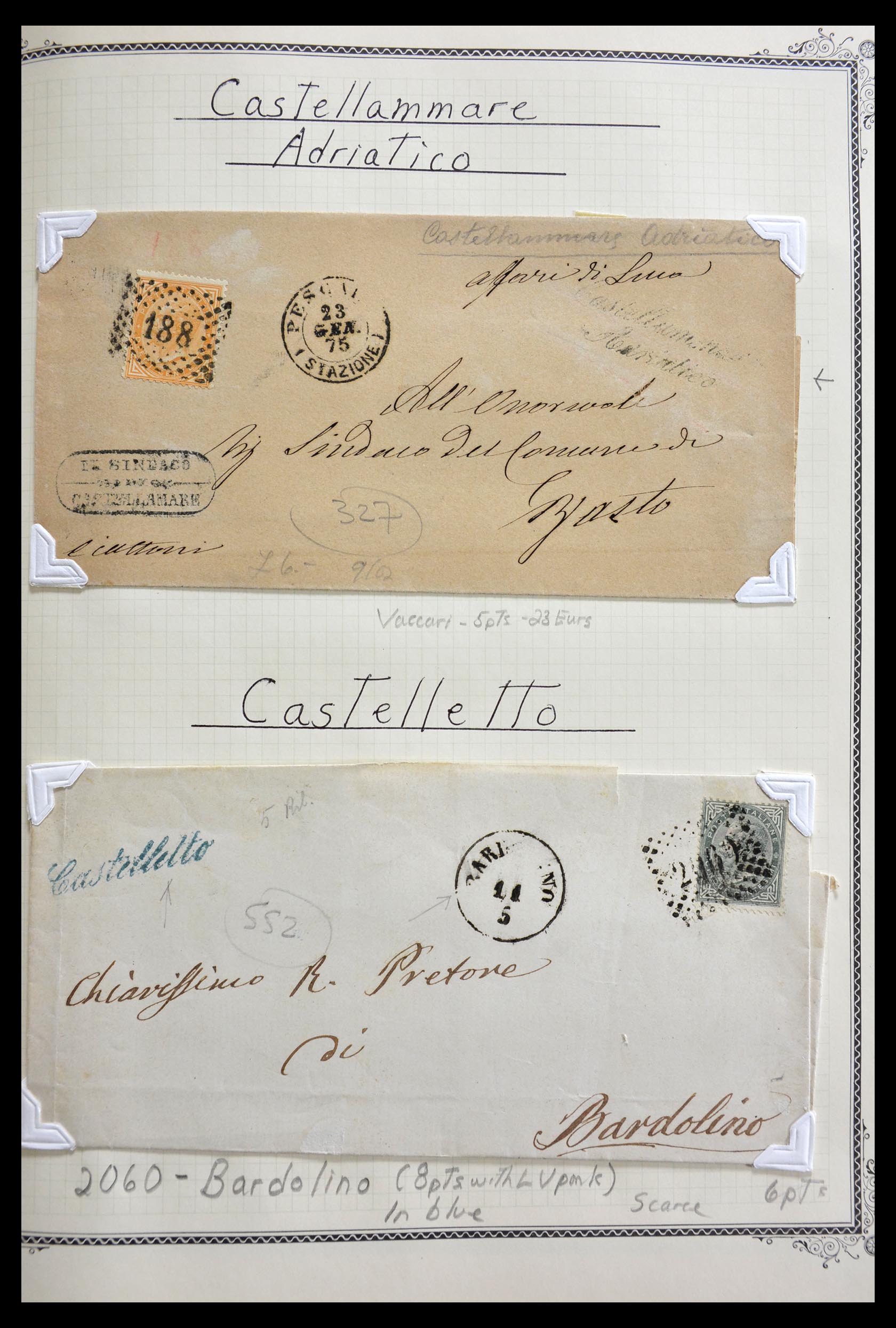 29293 057 - 29293 Italy cancellation collection 1870-1949.