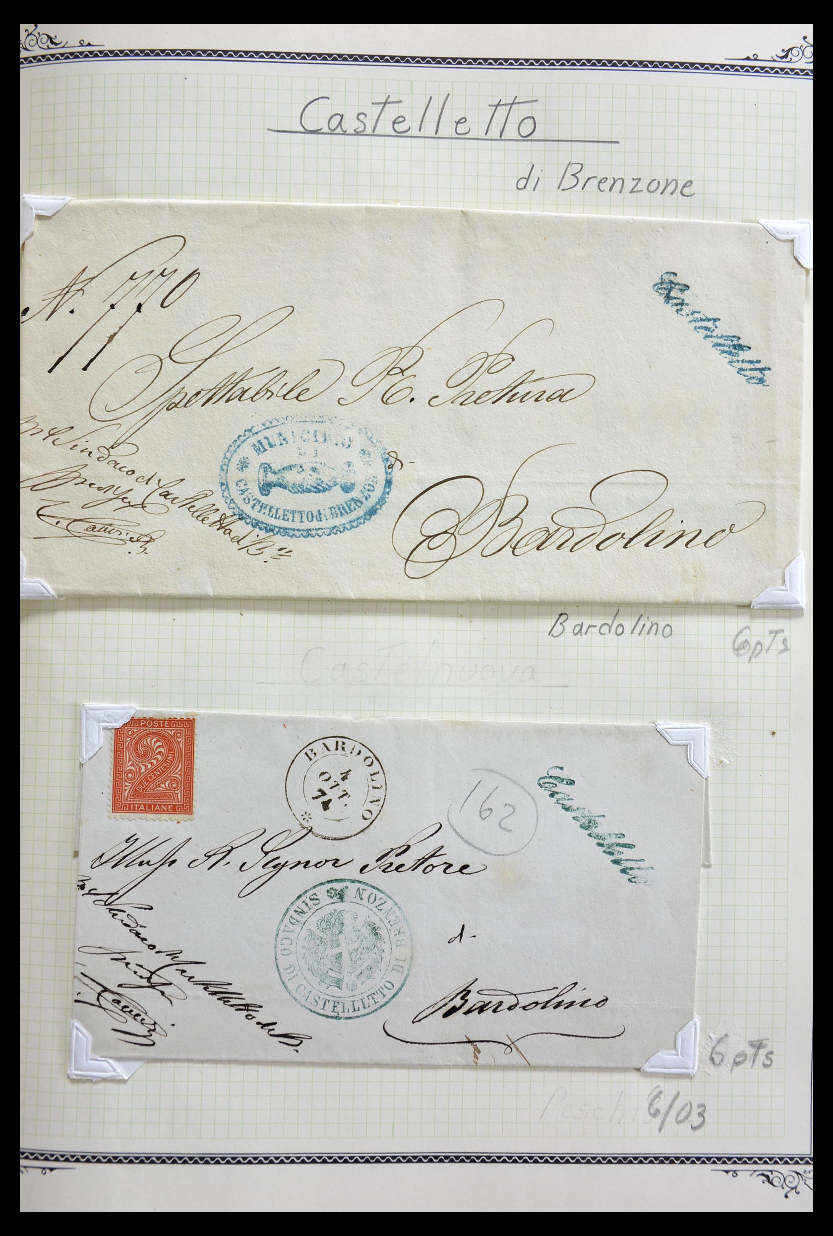 29293 058 - 29293 Italy cancellation collection 1870-1949.