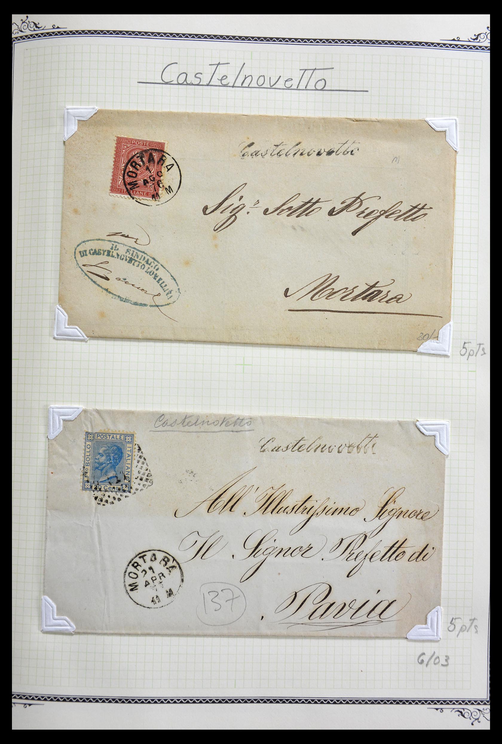 29293 059 - 29293 Italy cancellation collection 1870-1949.