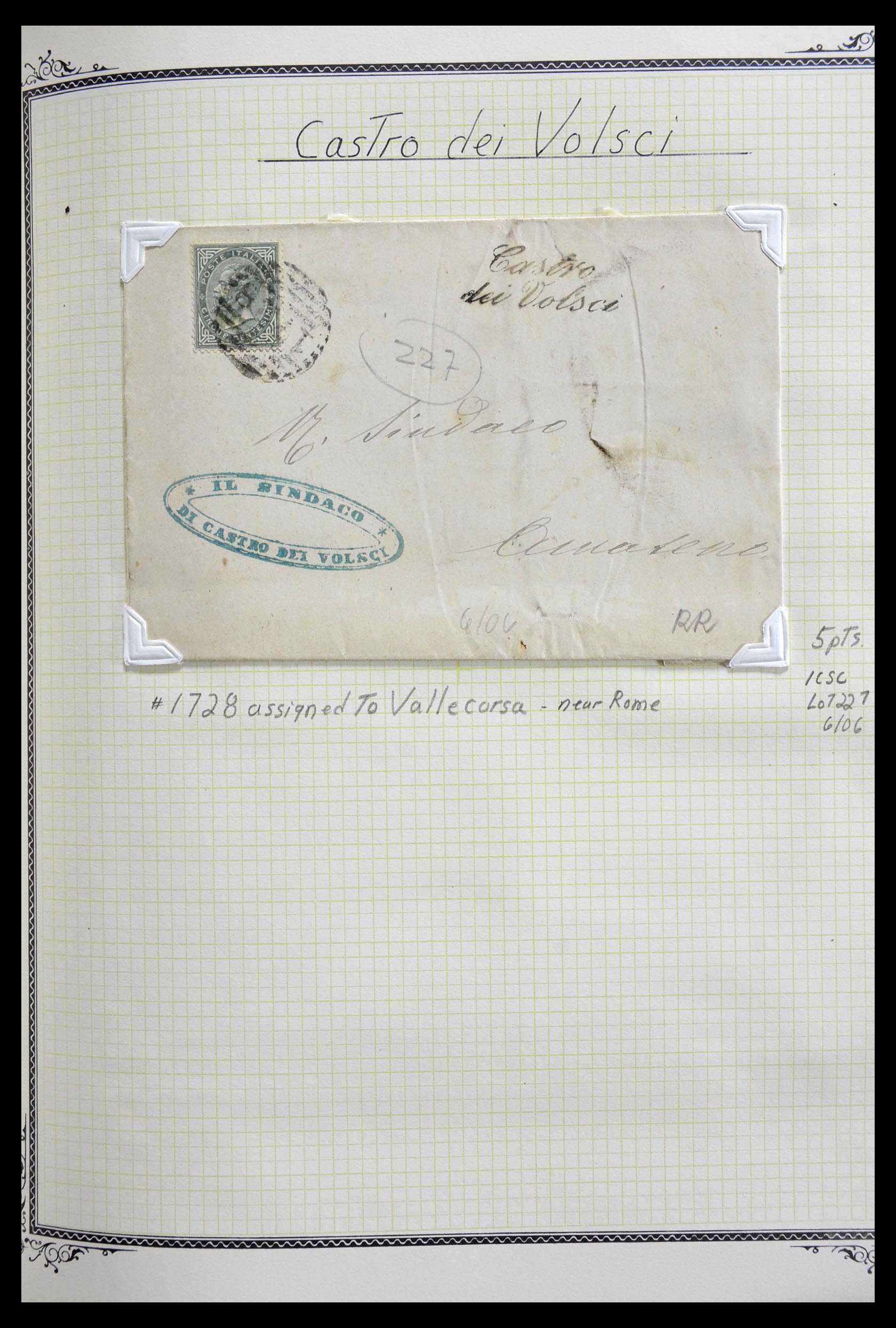 29293 061 - 29293 Italy cancellation collection 1870-1949.