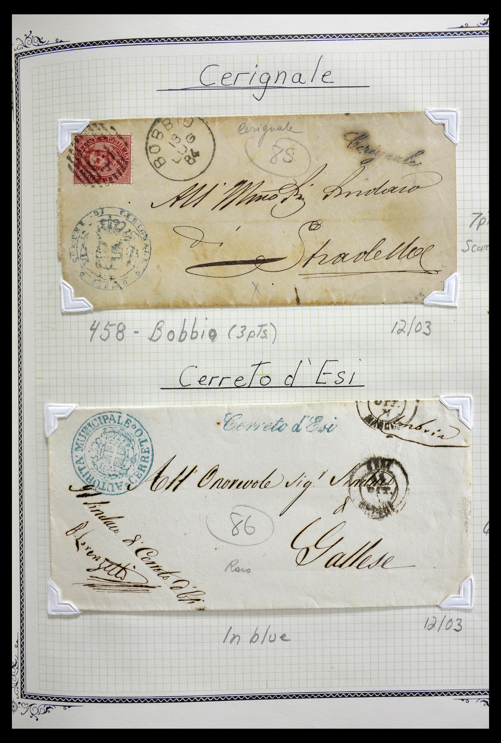 29293 063 - 29293 Italy cancellation collection 1870-1949.