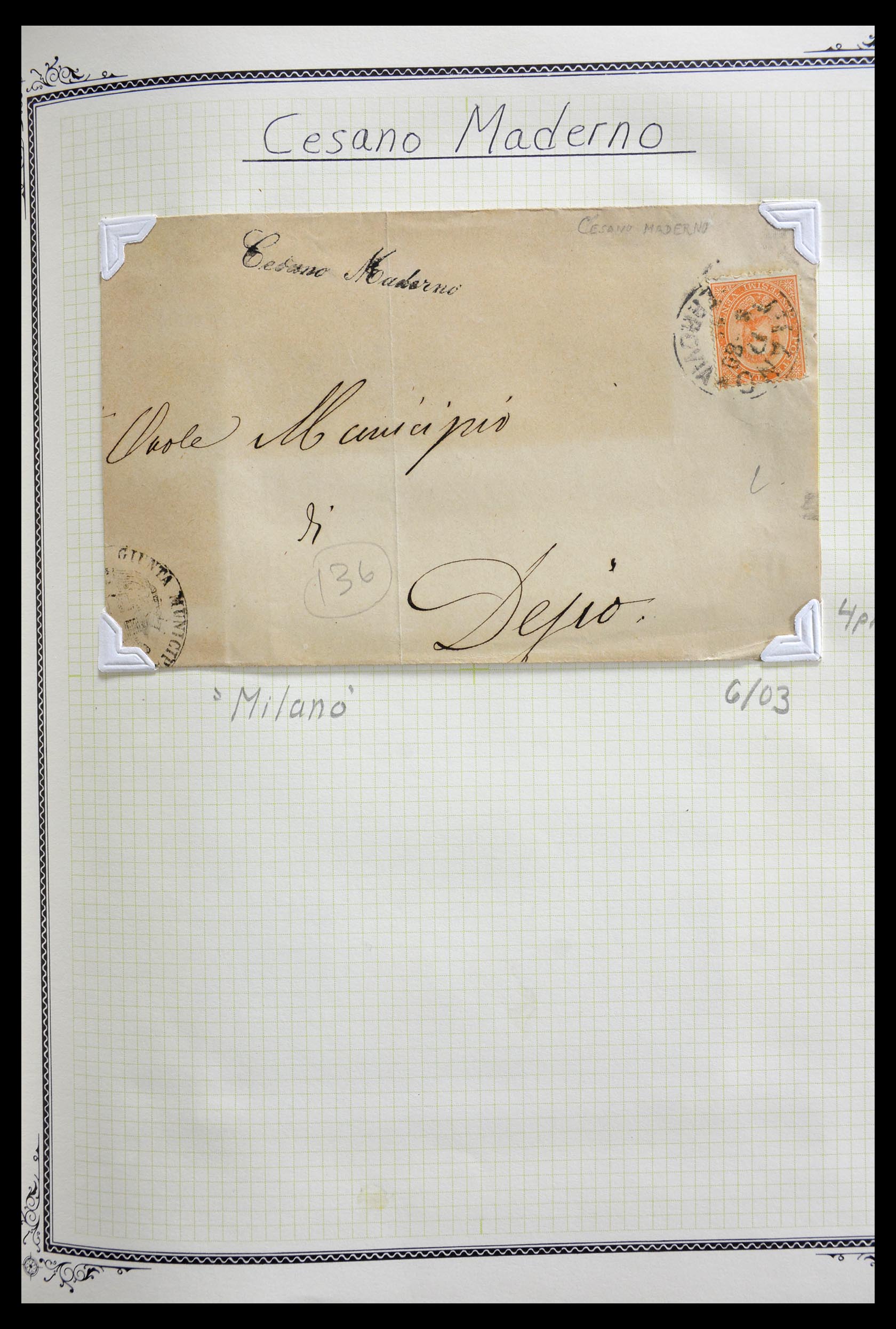 29293 065 - 29293 Italy cancellation collection 1870-1949.