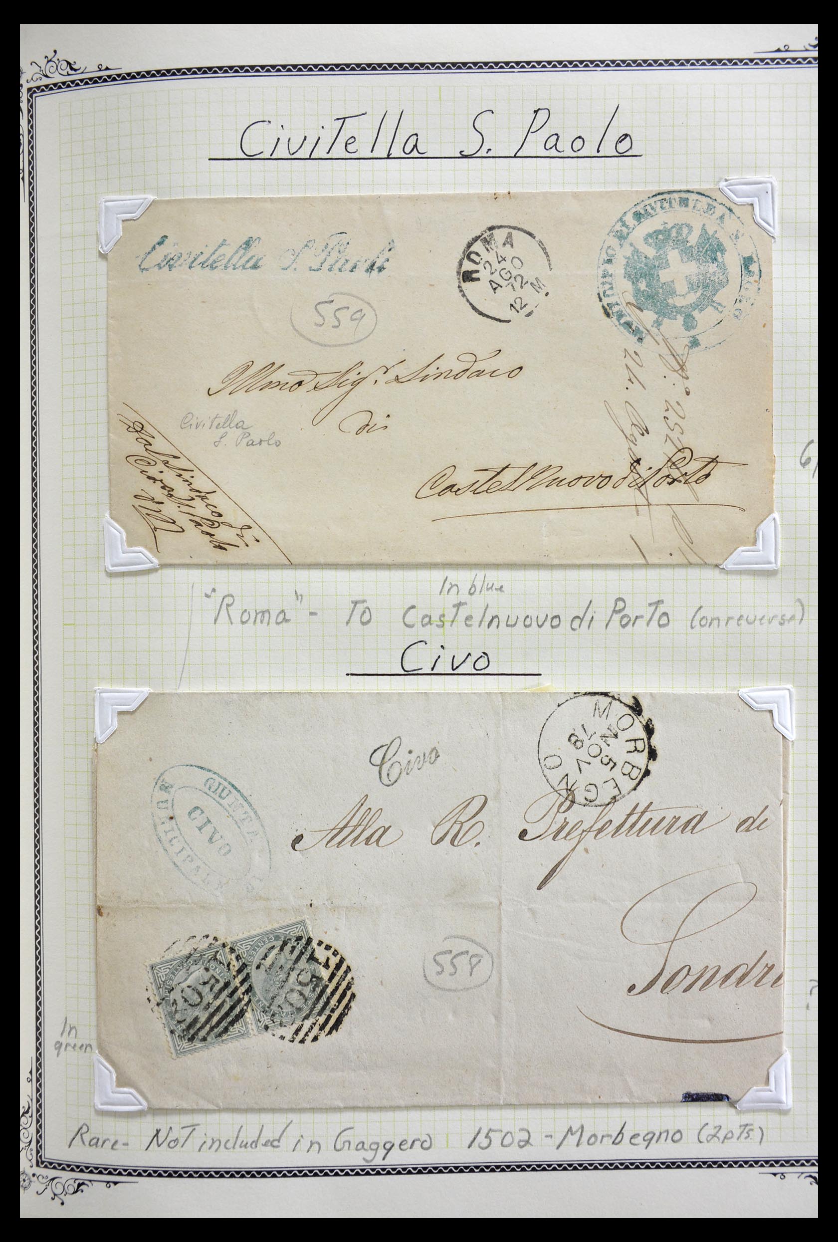29293 067 - 29293 Italy cancellation collection 1870-1949.