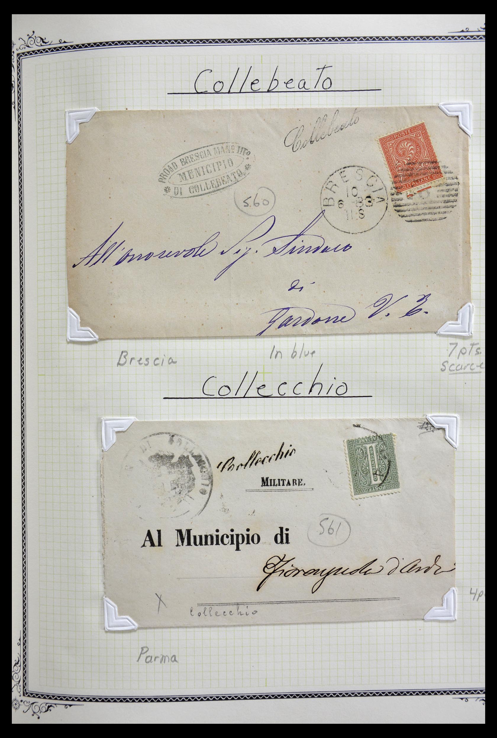 29293 068 - 29293 Italy cancellation collection 1870-1949.