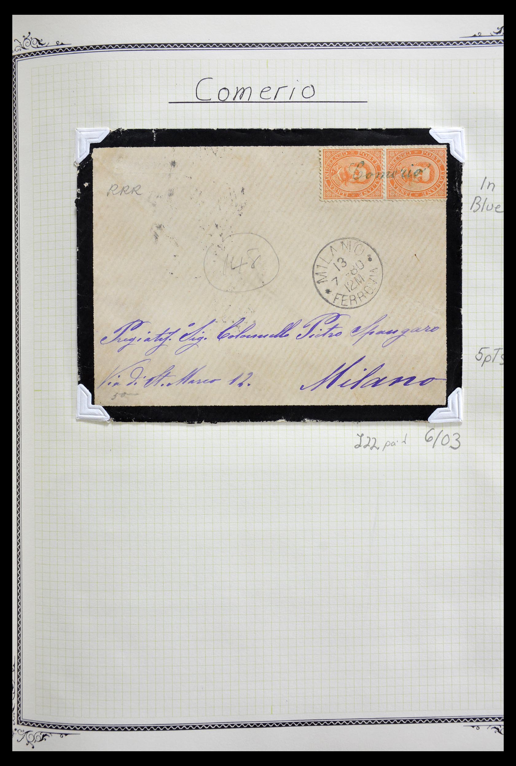 29293 071 - 29293 Italy cancellation collection 1870-1949.