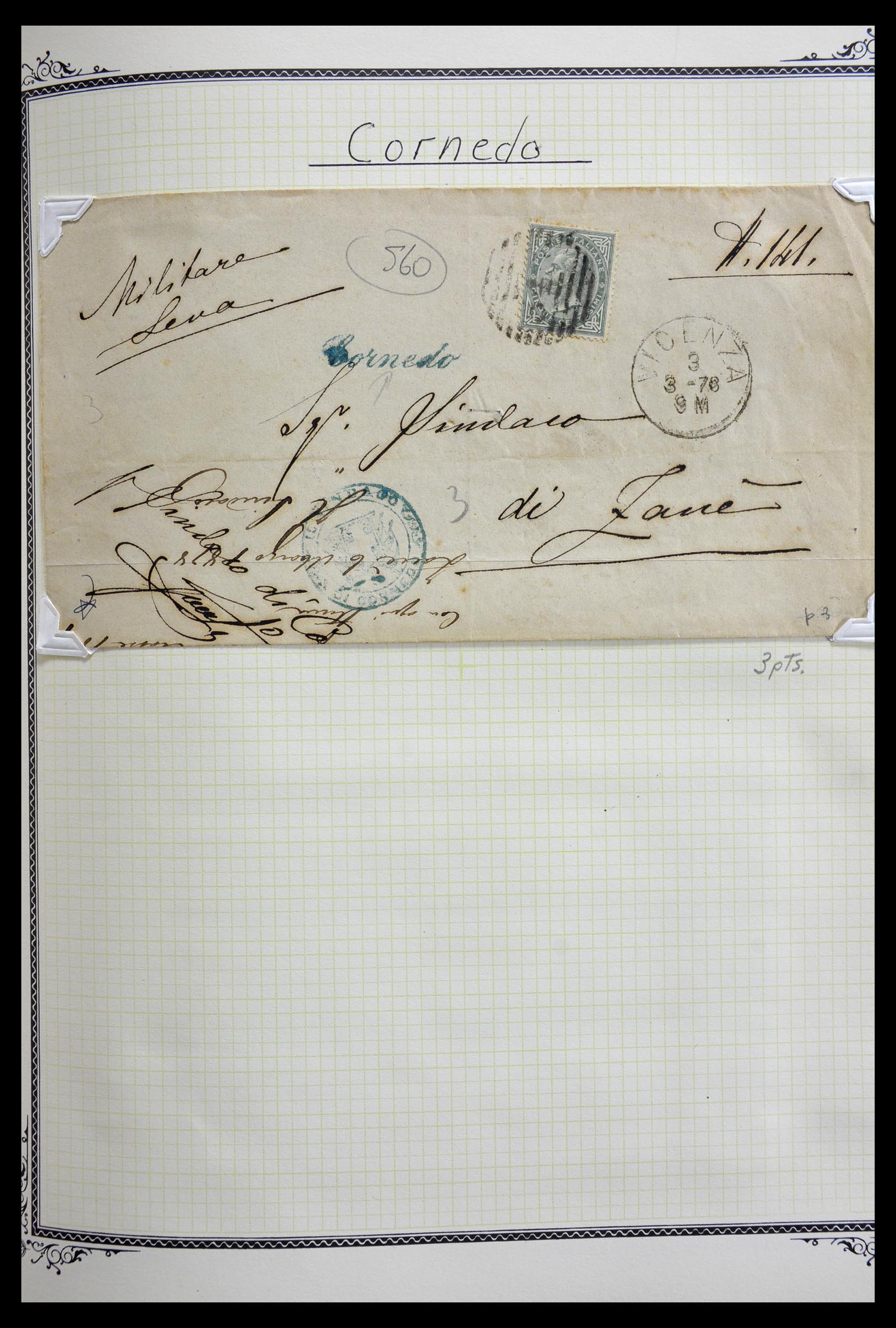 29293 073 - 29293 Italy cancellation collection 1870-1949.