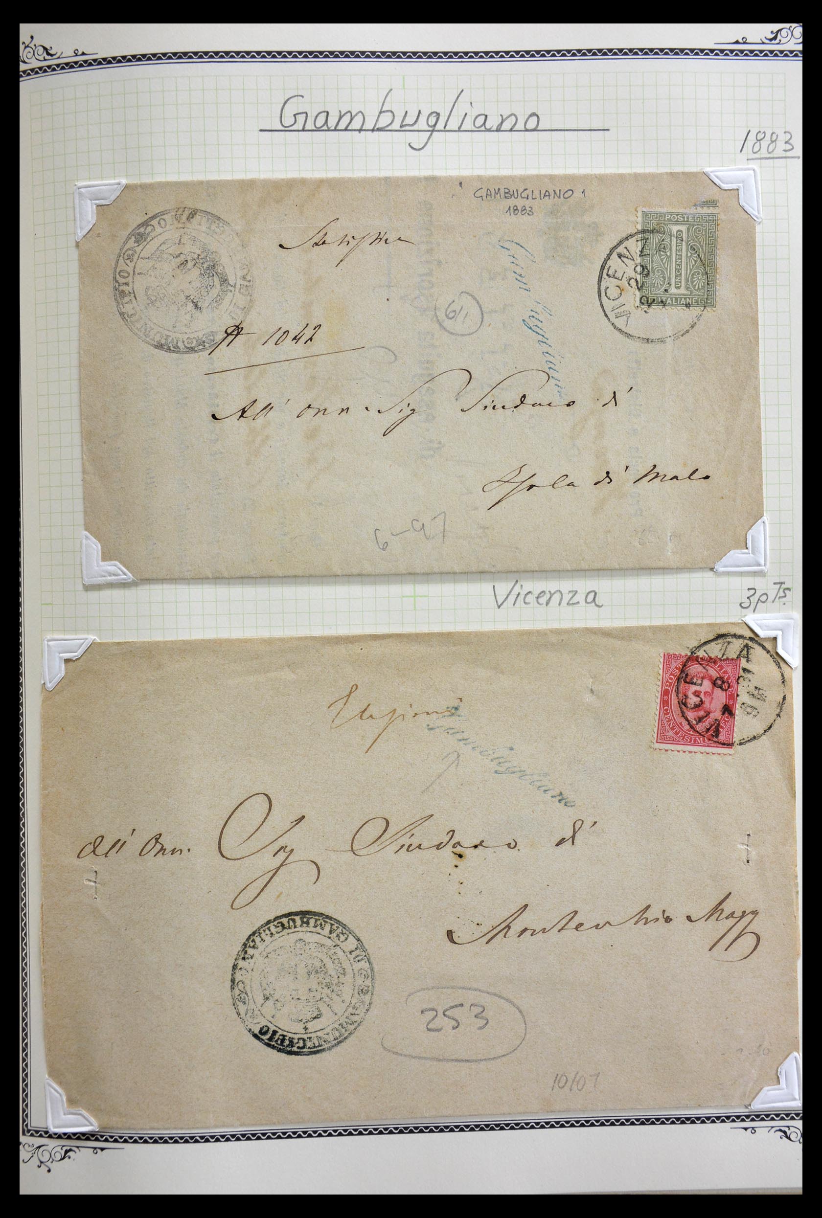29293 081 - 29293 Italy cancellation collection 1870-1949.