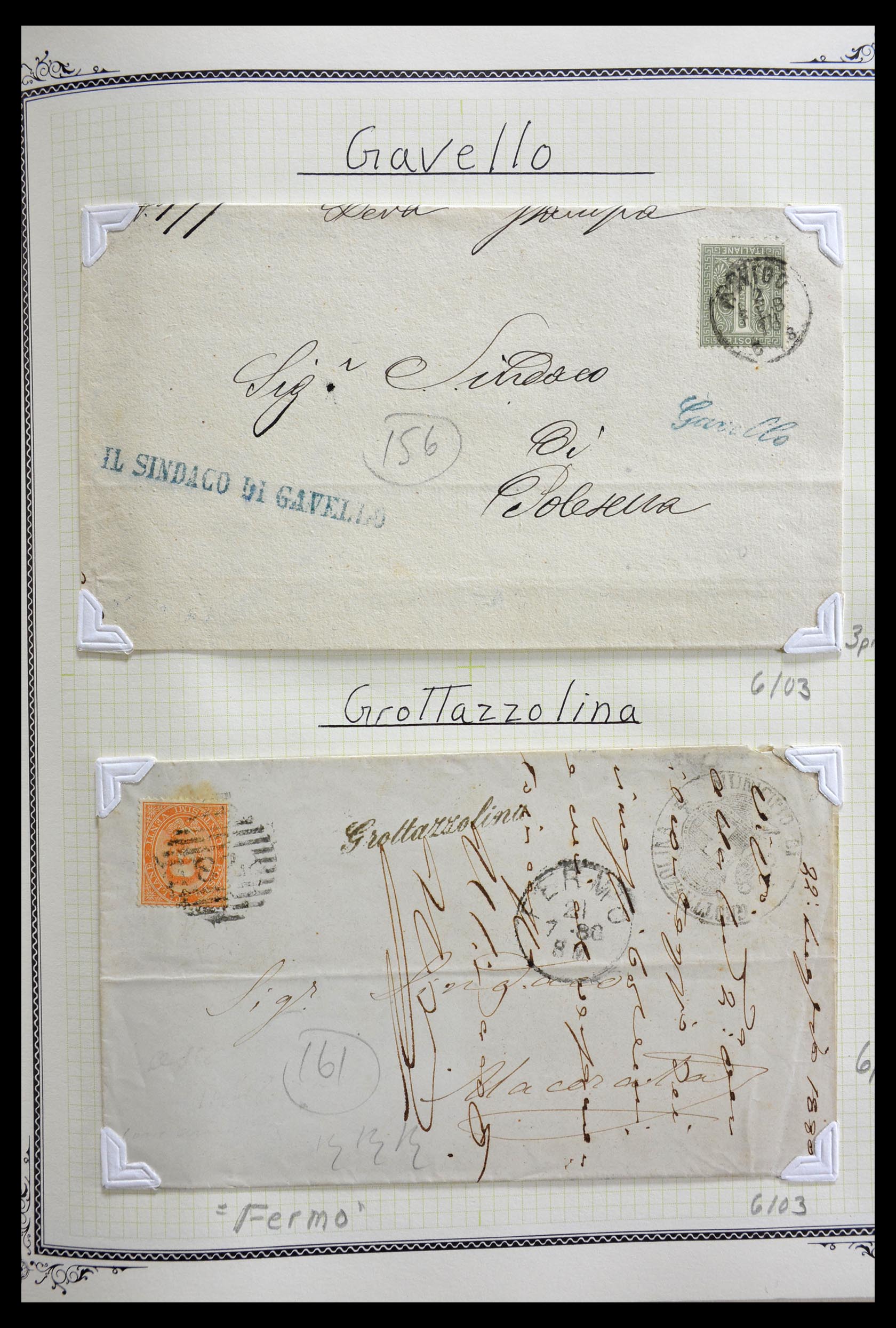 29293 082 - 29293 Italy cancellation collection 1870-1949.