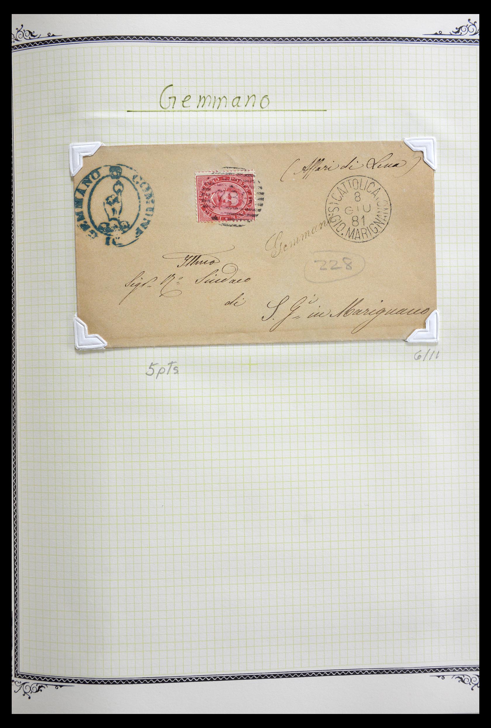 29293 083 - 29293 Italy cancellation collection 1870-1949.