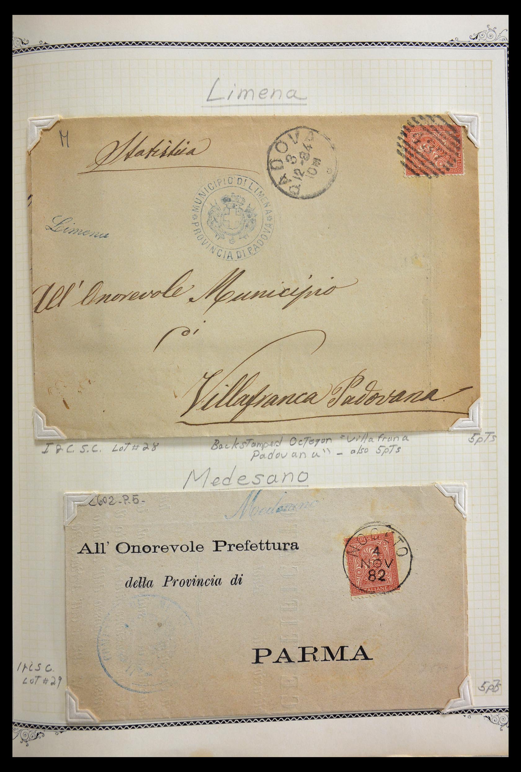 29293 089 - 29293 Italy cancellation collection 1870-1949.