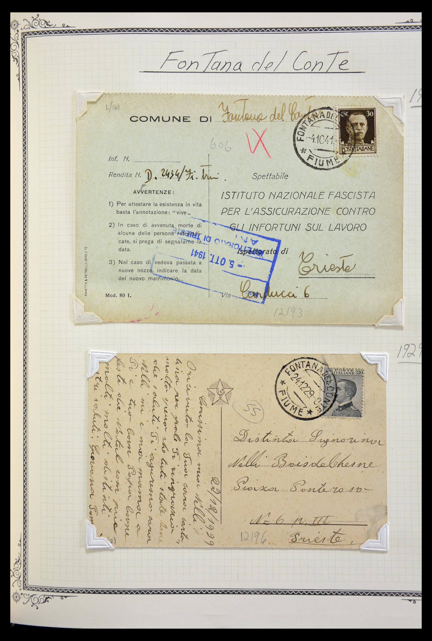 29293 800 - 29293 Italy cancellation collection 1870-1949.