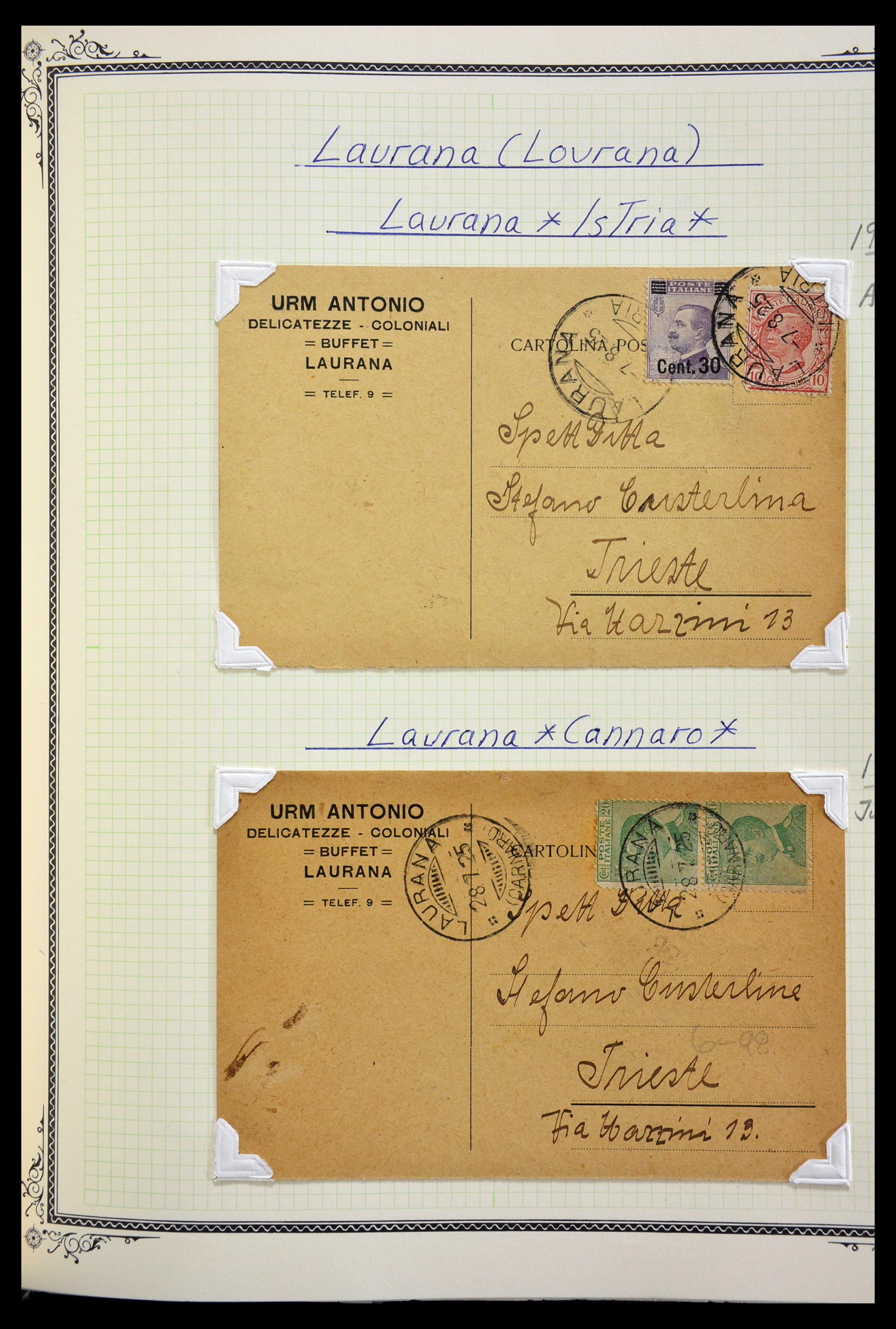 29293 806 - 29293 Italy cancellation collection 1870-1949.