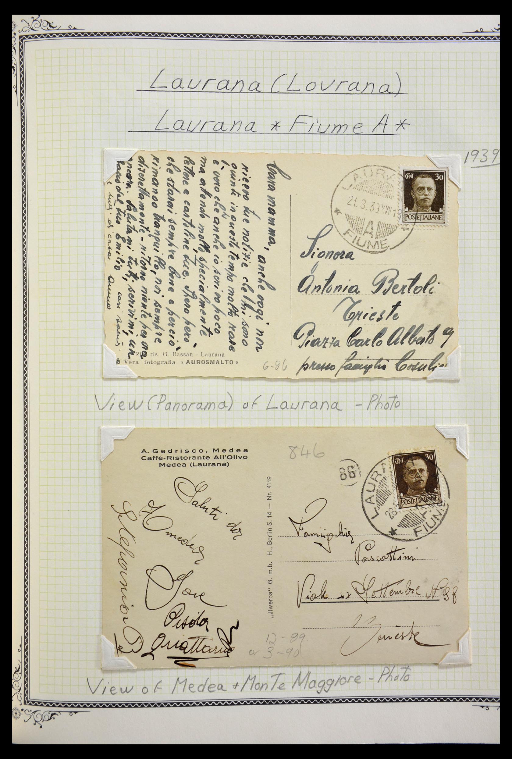 29293 812 - 29293 Italy cancellation collection 1870-1949.