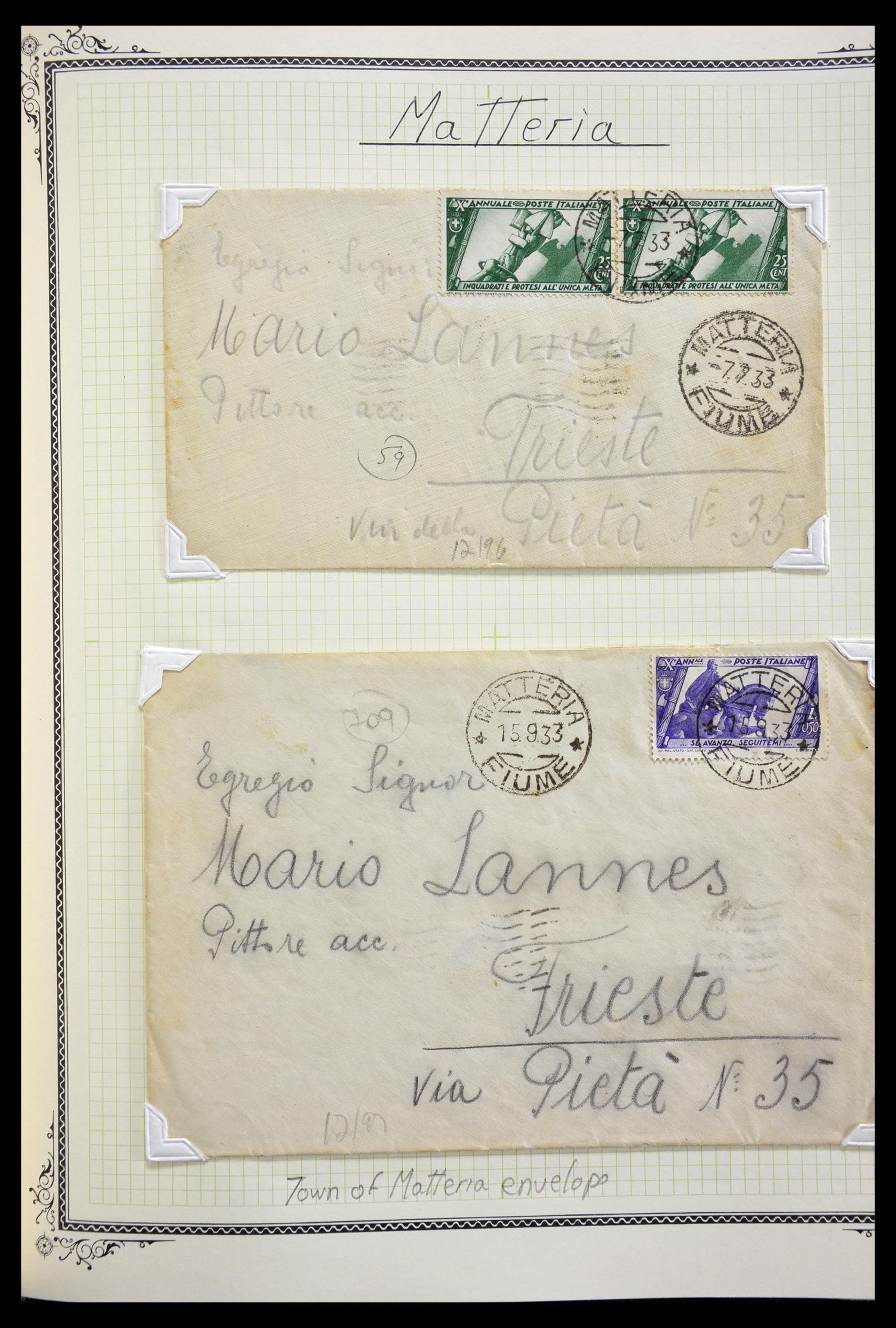29293 815 - 29293 Italy cancellation collection 1870-1949.