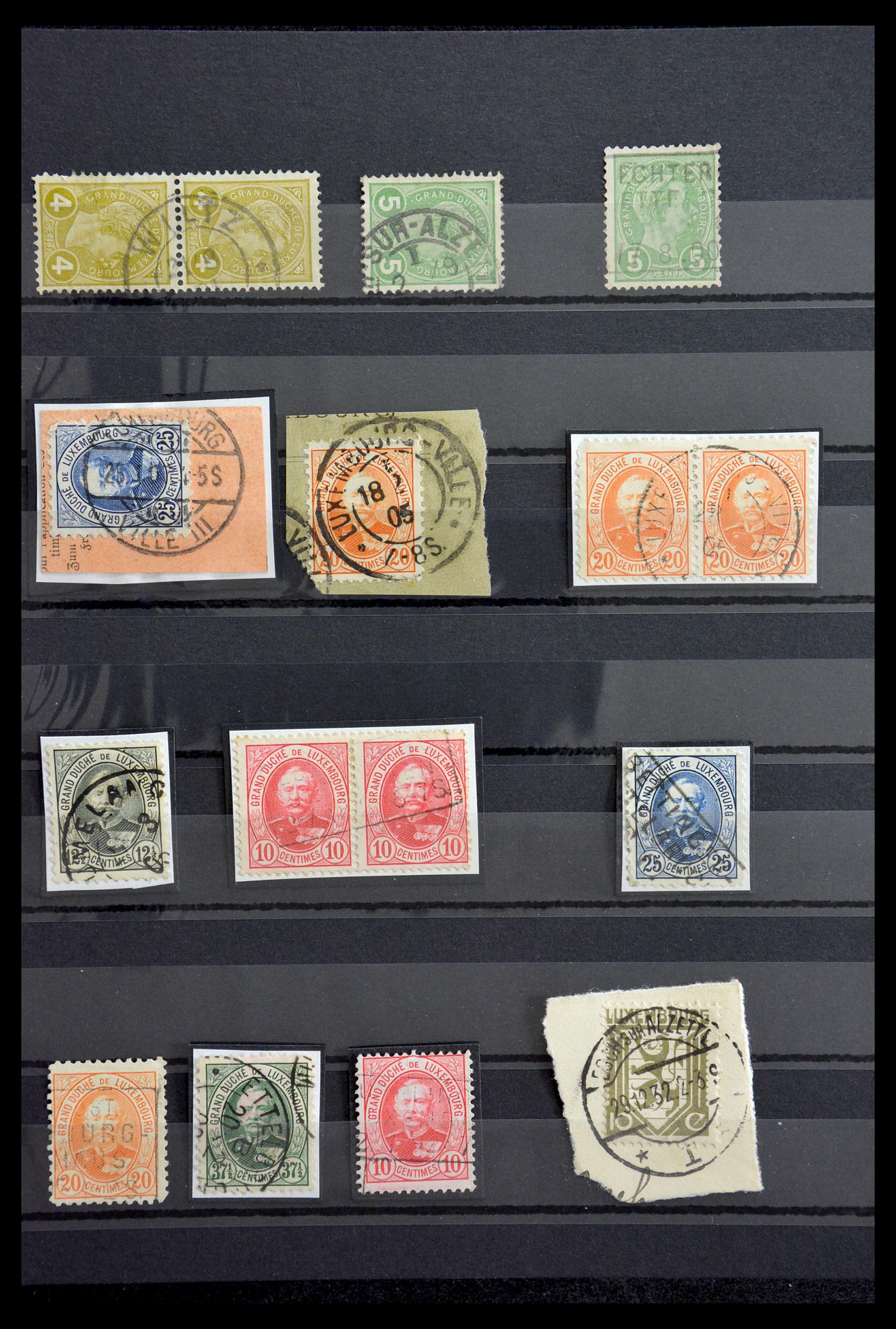 29307 005 - 29307 Luxembourg cancels 1859-1912.
