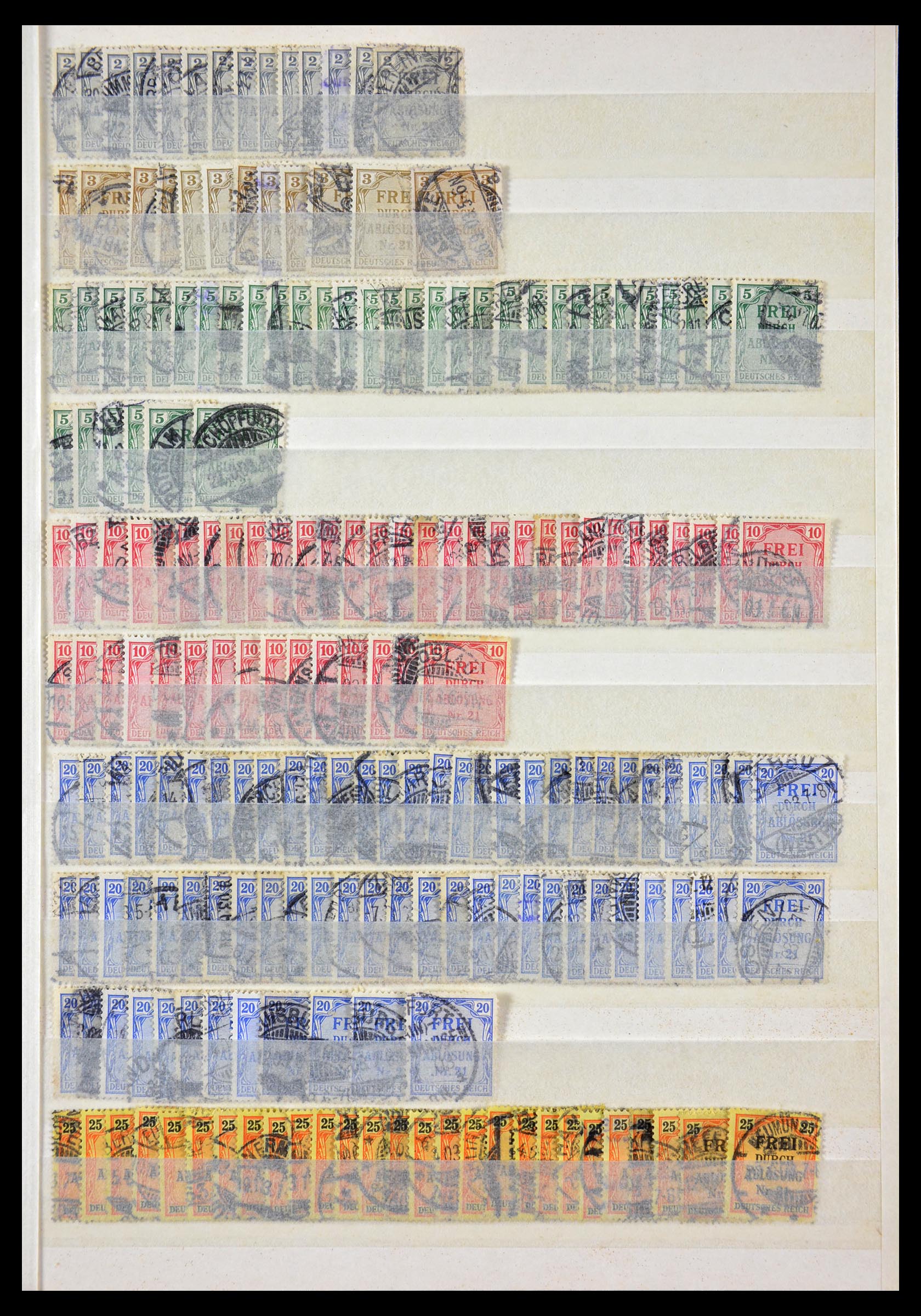 29314 001 - 29314 German Reich service stamps.