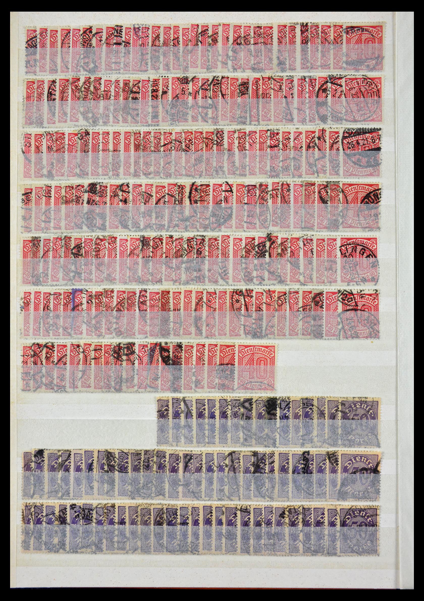 29314 008 - 29314 German Reich service stamps.