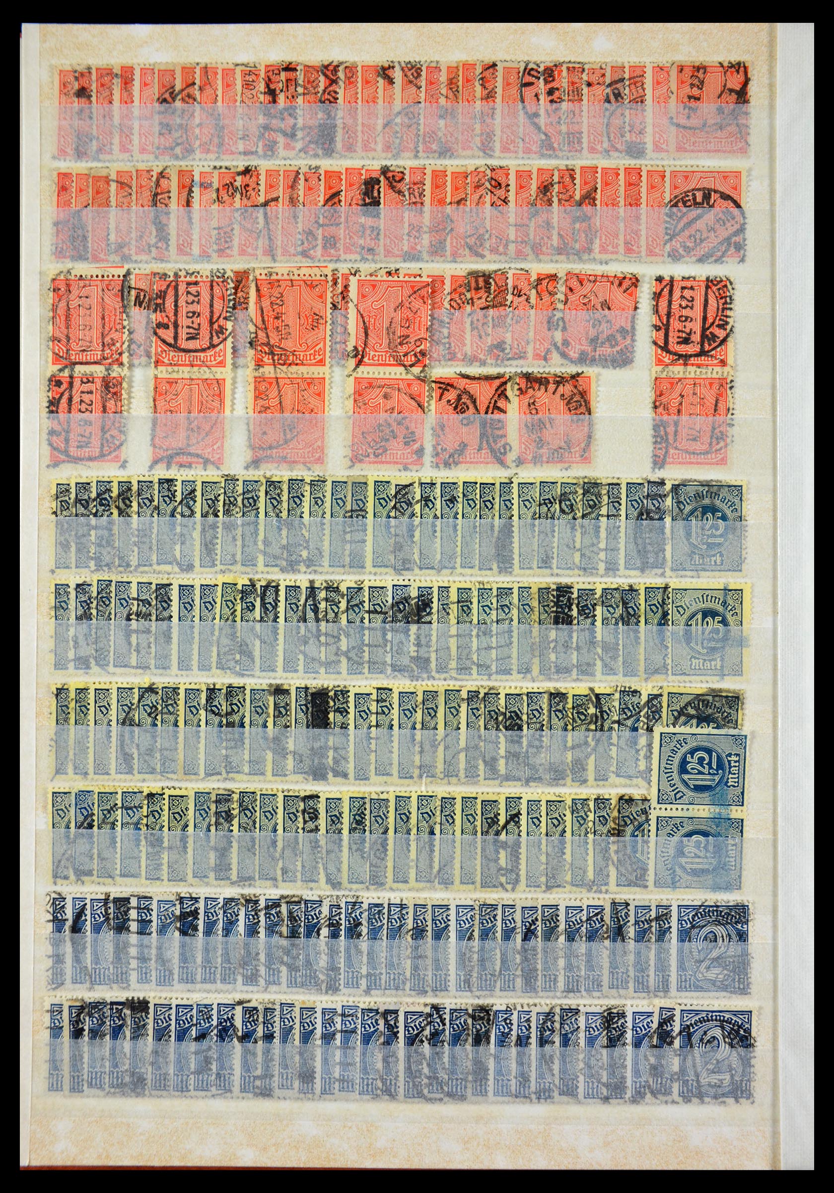 29314 010 - 29314 German Reich service stamps.