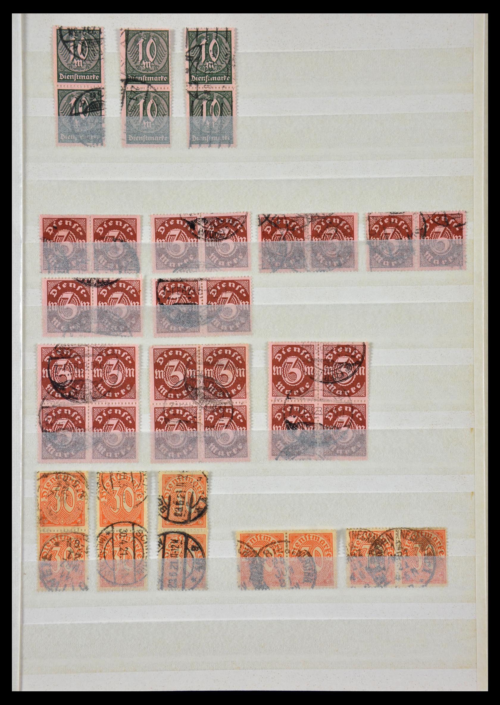 29314 019 - 29314 German Reich service stamps.