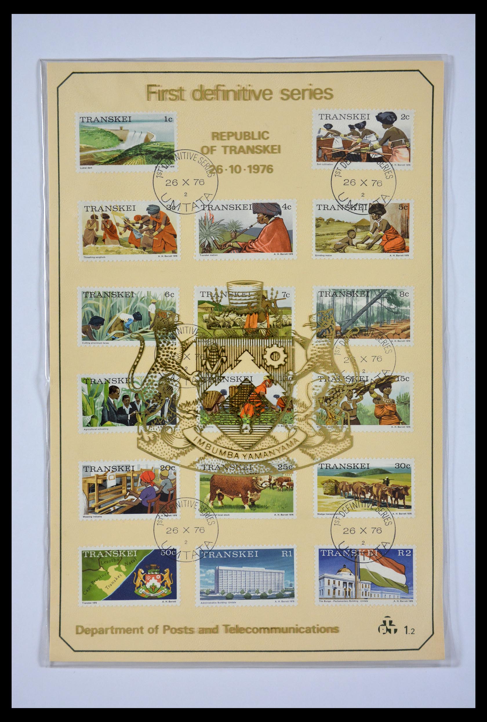 29356 001 - 29356 Zuid Afrika thuislanden fdc's 1979-1991.