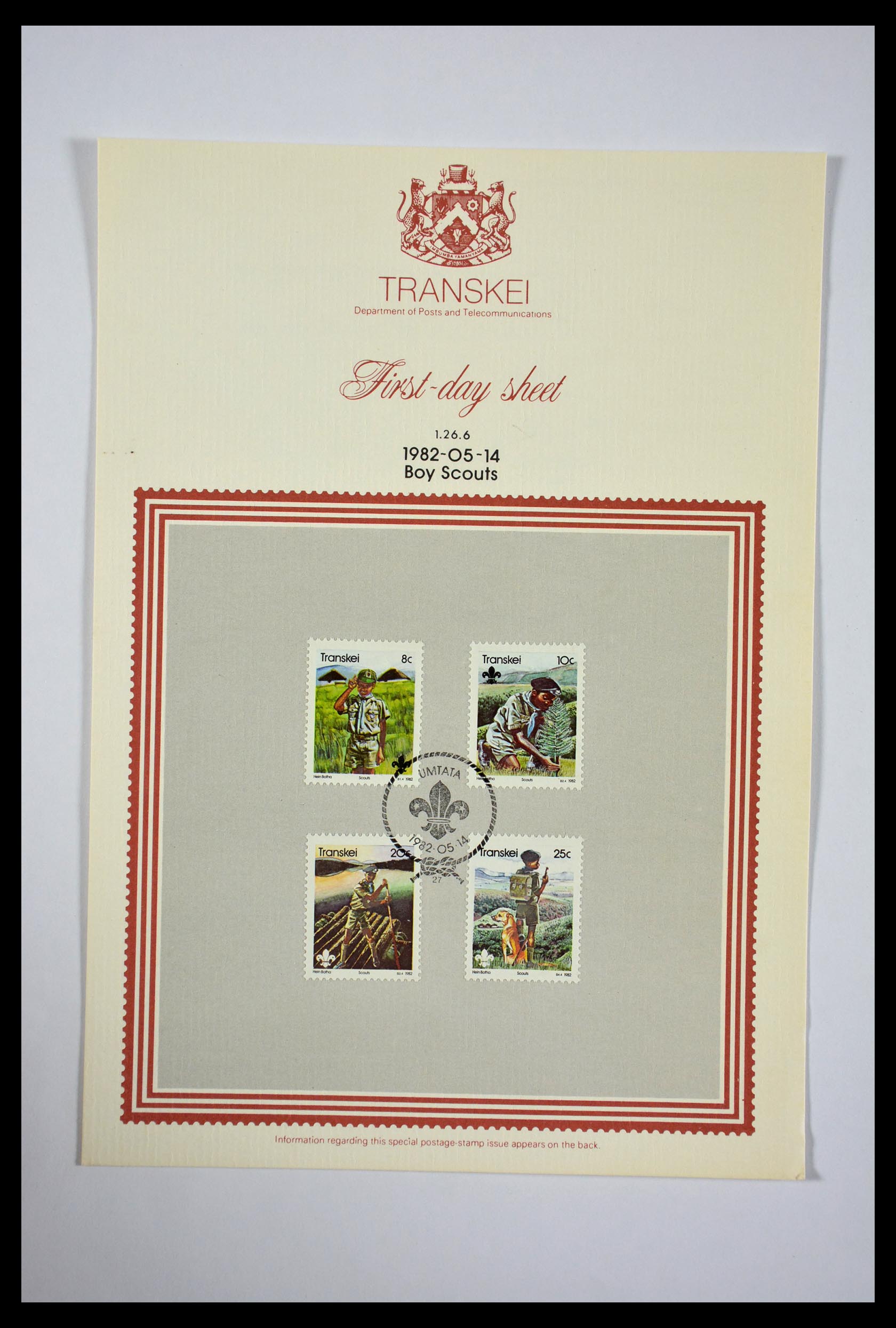 29356 028 - 29356 South Africa homelands first day covers 1979-1991.