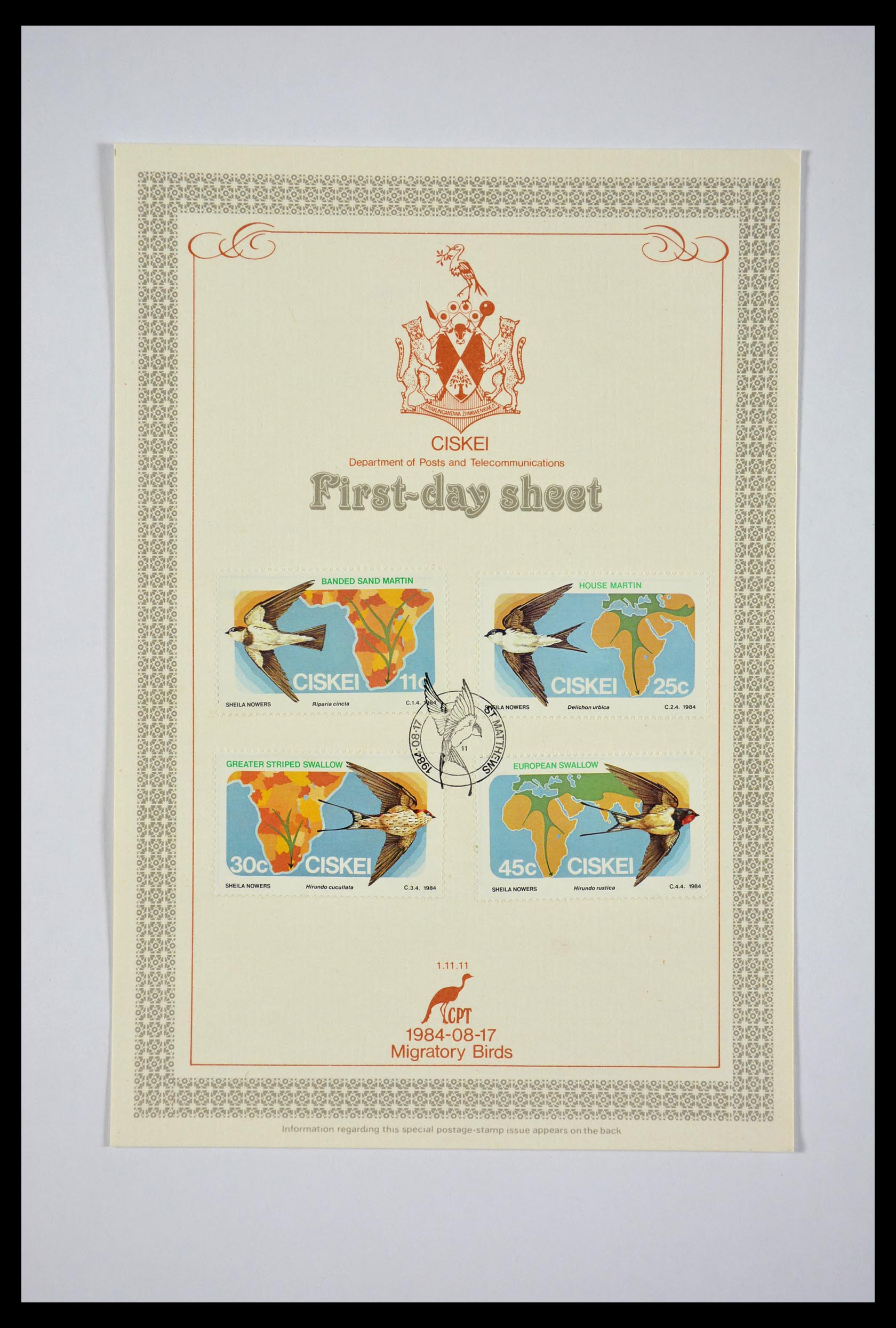 29356 042 - 29356 South Africa homelands first day covers 1979-1991.