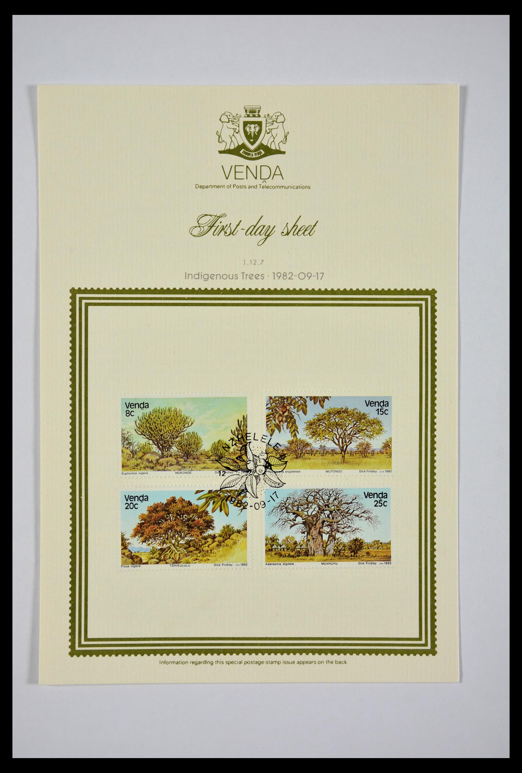 29356 057 - 29356 South Africa homelands first day covers 1979-1991.