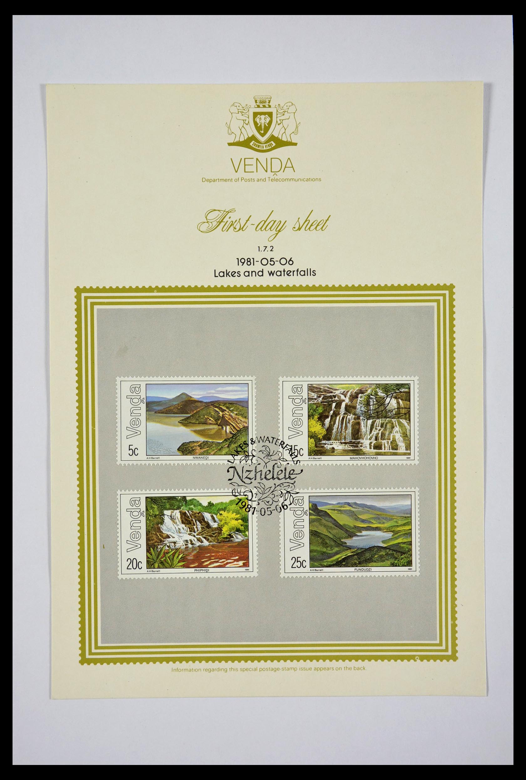 29356 064 - 29356 South Africa homelands first day covers 1979-1991.