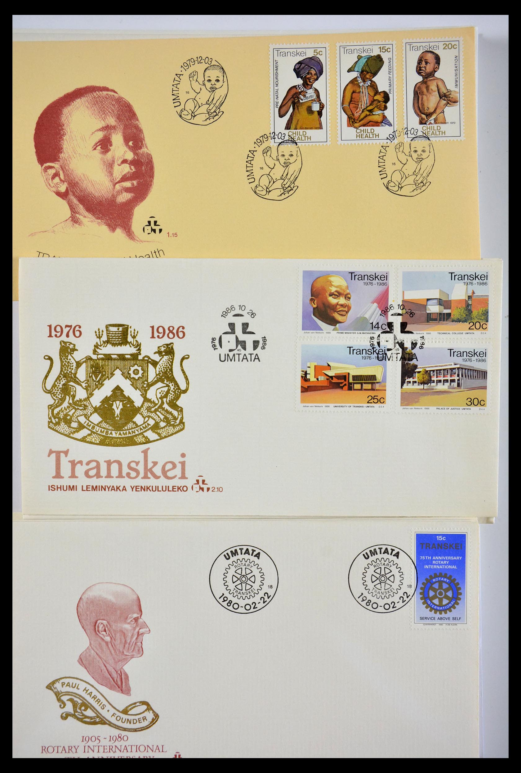 29356 551 - 29356 Zuid Afrika thuislanden fdc's 1979-1991.