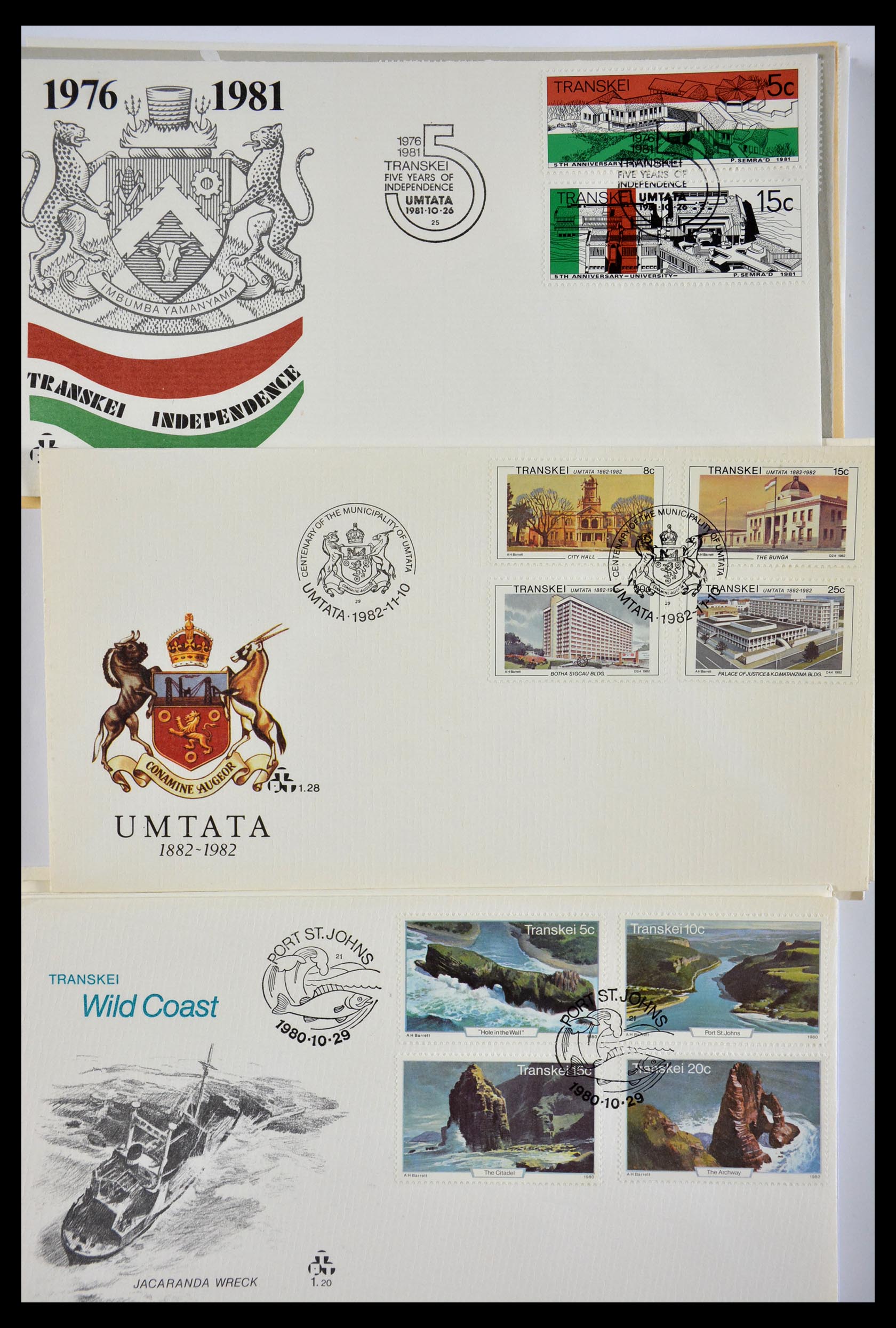29356 553 - 29356 Zuid Afrika thuislanden fdc's 1979-1991.