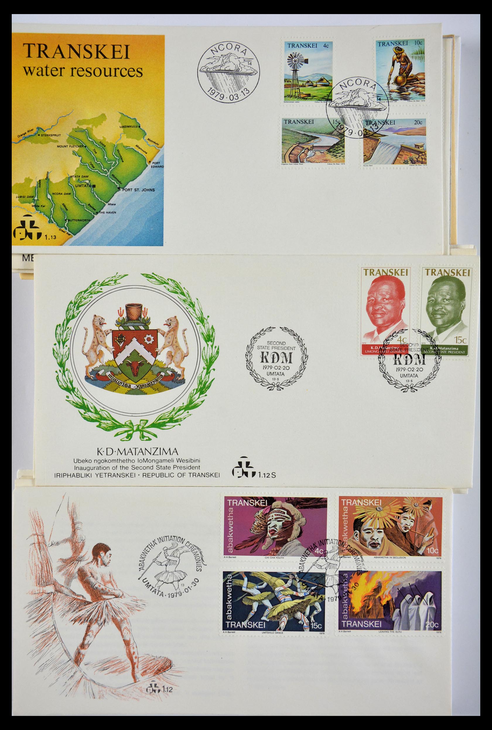 29356 555 - 29356 South Africa homelands first day covers 1979-1991.