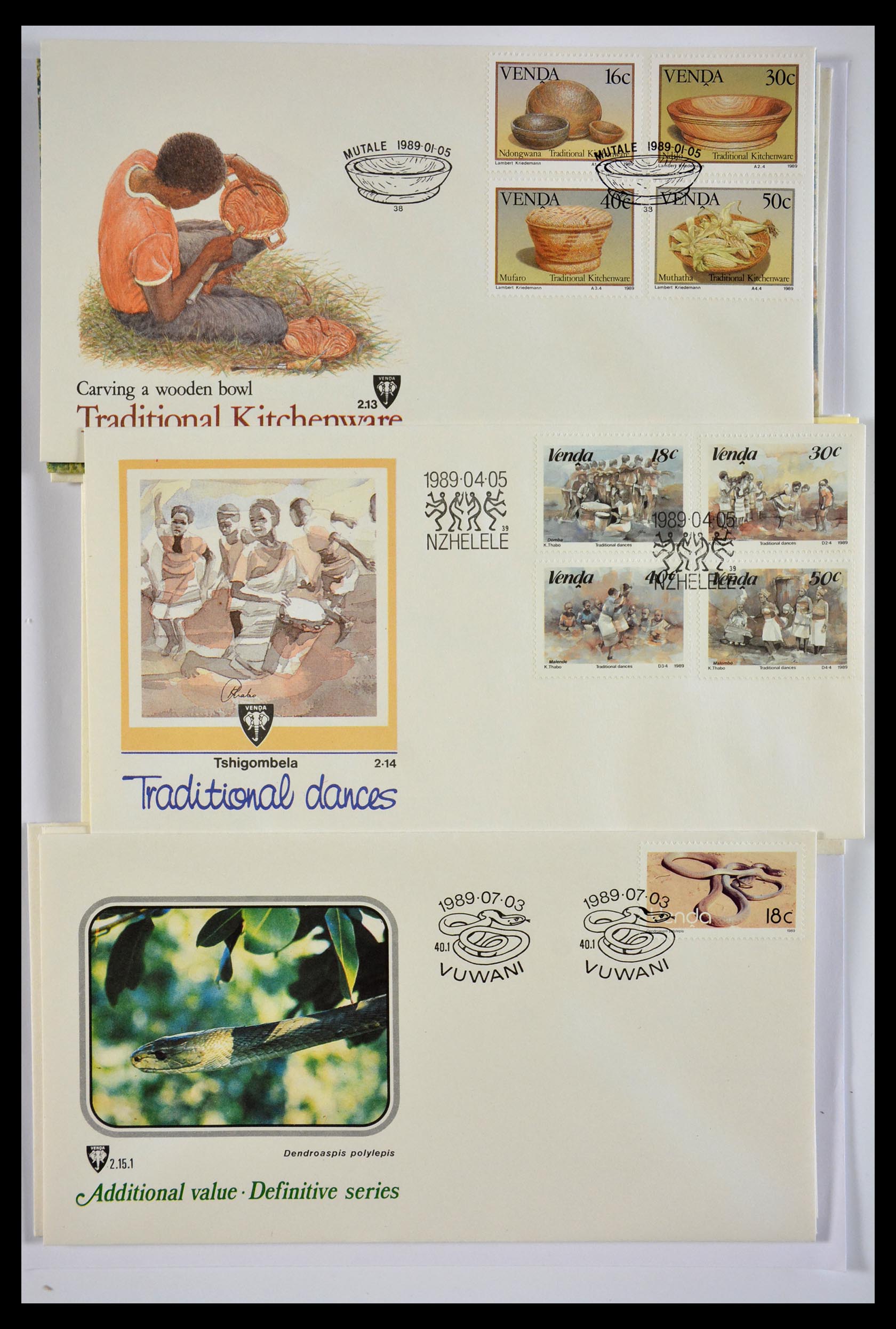 29356 576 - 29356 South Africa homelands first day covers 1979-1991.